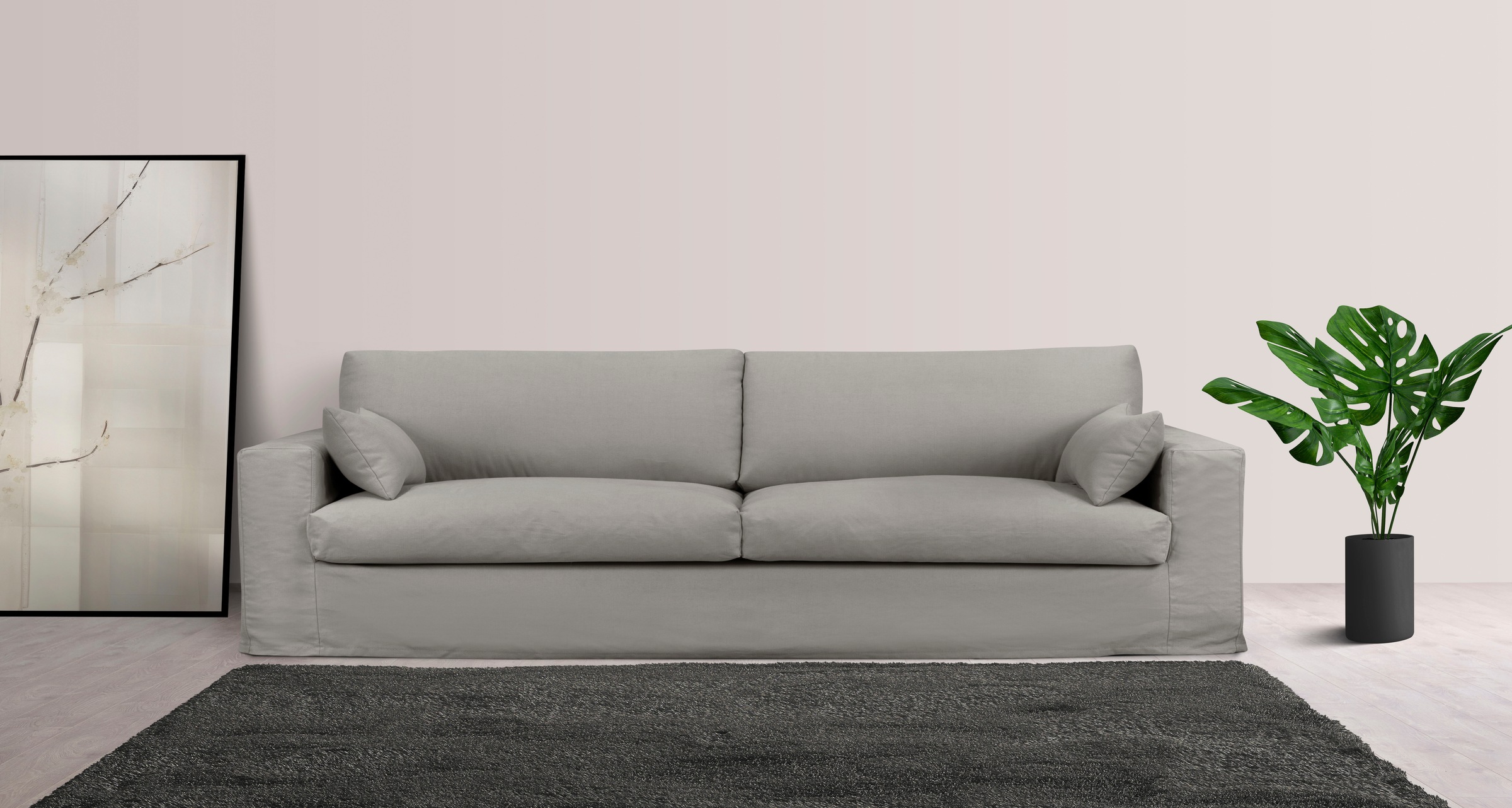 LeGer Home by Lena Gercke Big-Sofa »Sölve«, mit optischer Husse, weicher Sitzkomfort