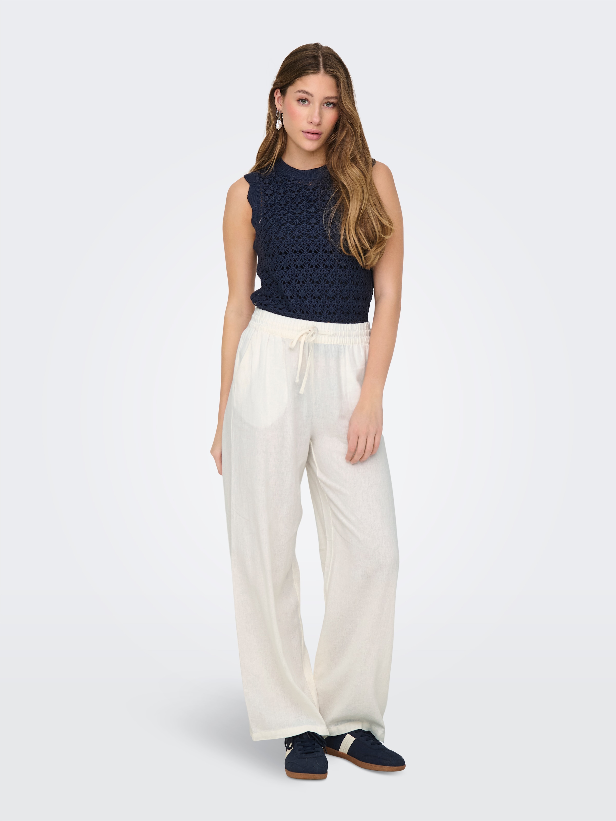 JDY Leinenhose »JDYSAY LINEN HW WIDE PANT WVN NOOS«, Sommerhose