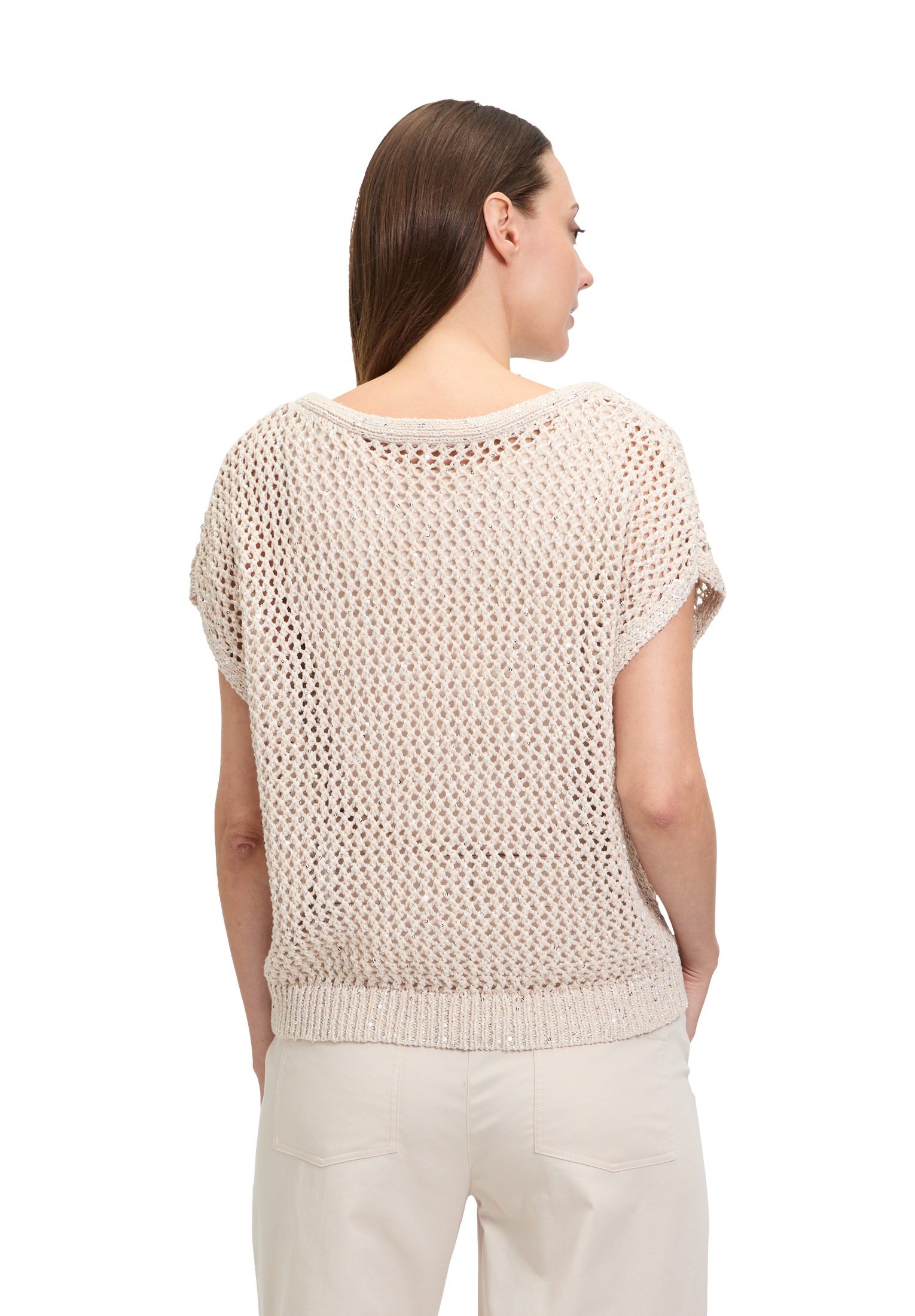 Betty&Co Stricktop »Betty & Co Strickpullover mit Effektgarn«, Glitzer