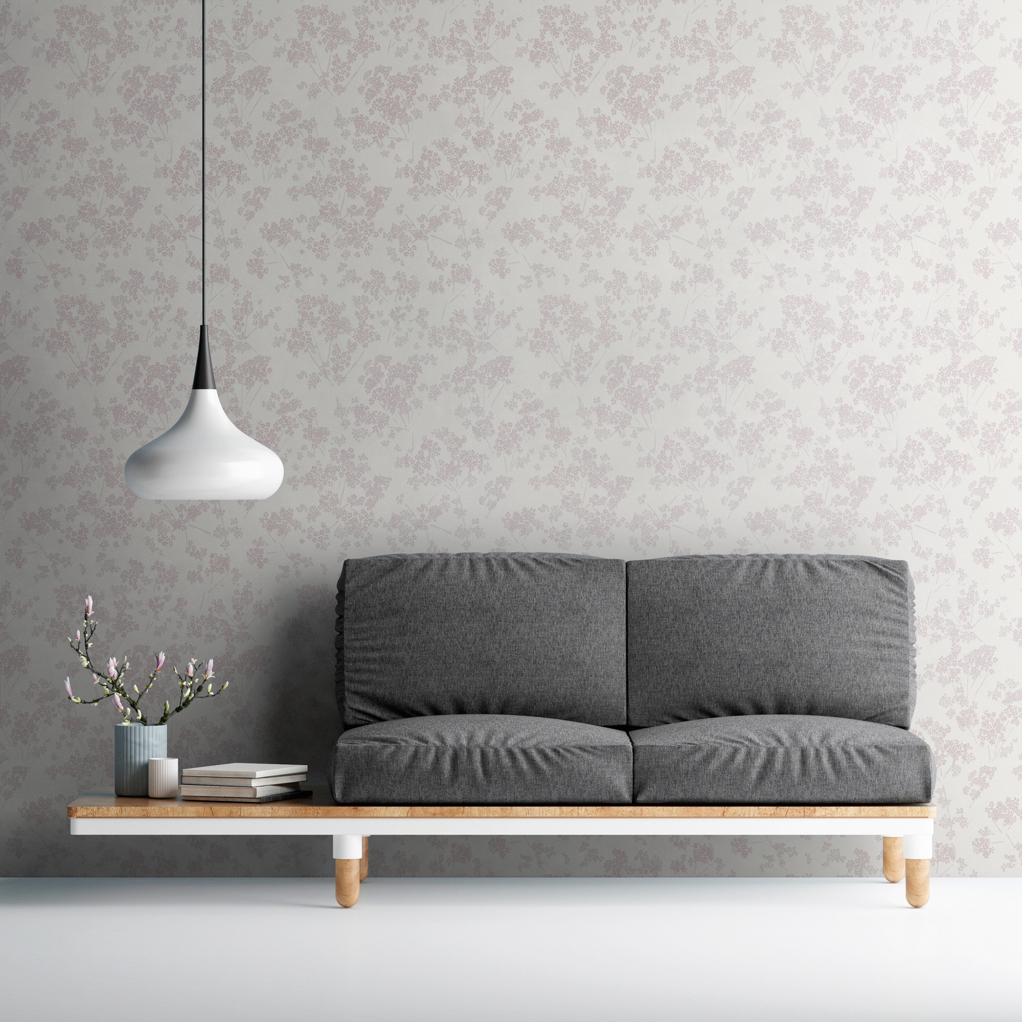 A.S. Création Vliestapete »Casual Living Blümchen-Tapete Mustertapete Floral Blumen«, matt, Vliestapete Blumentapete für Schlafzimmer Küche Wohnzimmer Blümchen