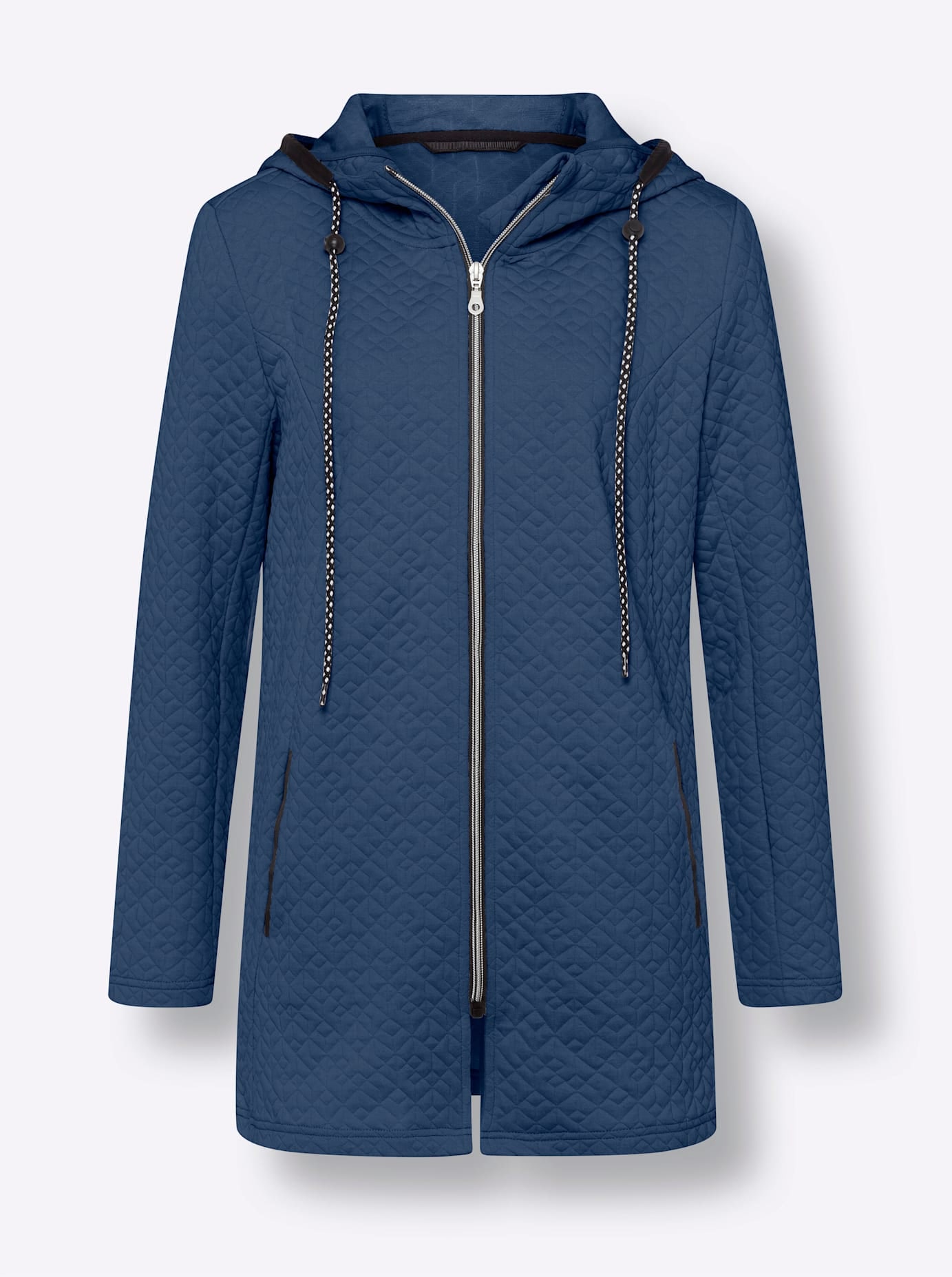 Classic Basics Langjacke, mit Kapuze