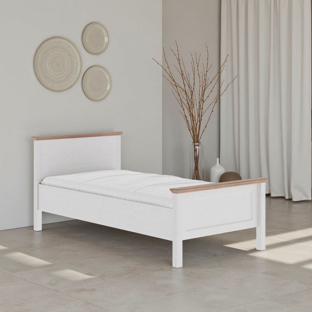 Inter Link Massivholzbett "Maluno" Kiefer Massiv, ohne Lattenrost, 90/120/1 günstig online kaufen