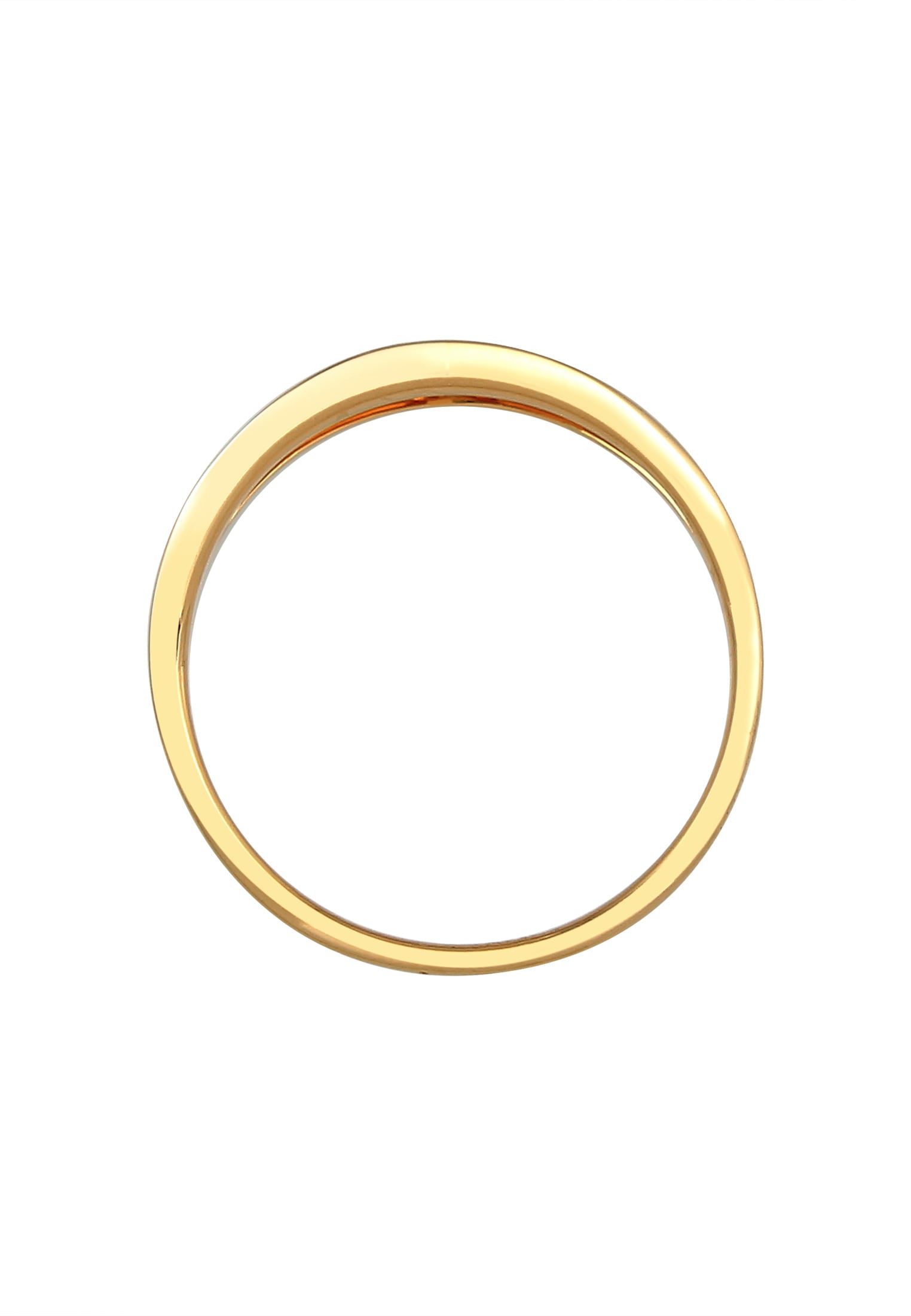 Elli DIAMONDS Verlobungsring »Verlobung Wellen Diamant (0.06 ct.) 585 Gelbgold«