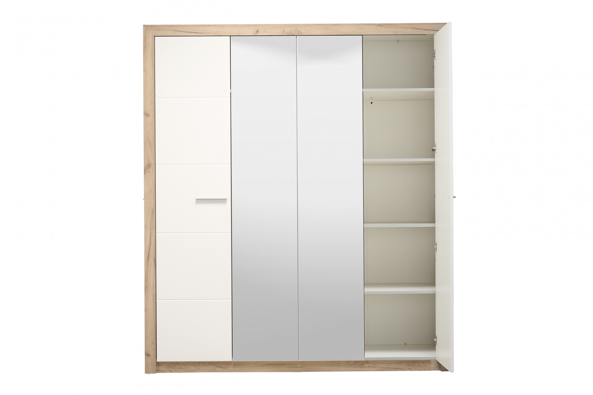 INOSIGN Kleiderschrank »Astor, FSC® -zertifizierter Holzwerkstoff; Made in Europe«, Schrank mit Spiegel und komplette Innenausstattung, 223,5x204x55cm