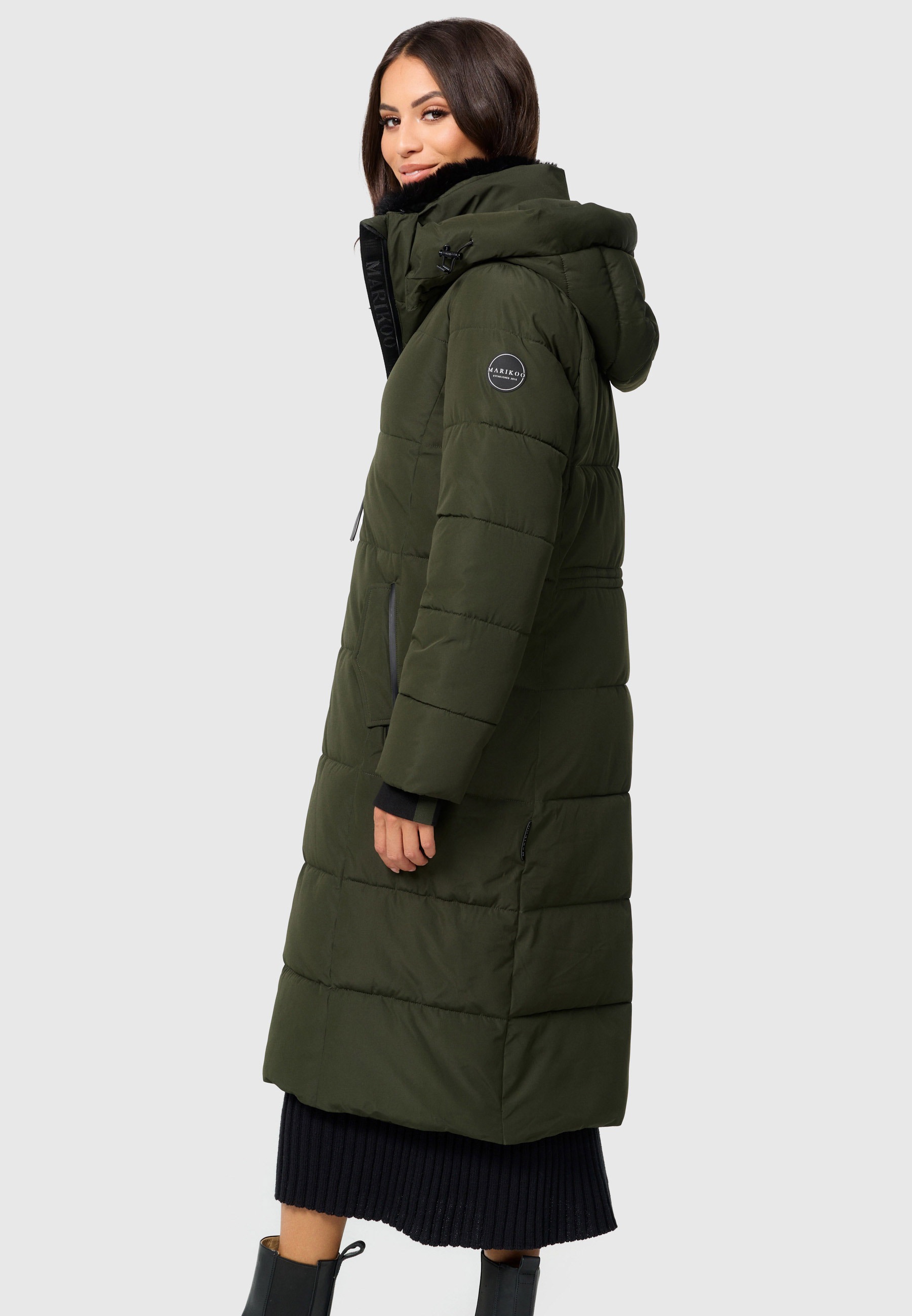 Marikoo Steppjacke »Zuraraa XVI«, langer Mantel BAUR kaufen Winter gesteppt 