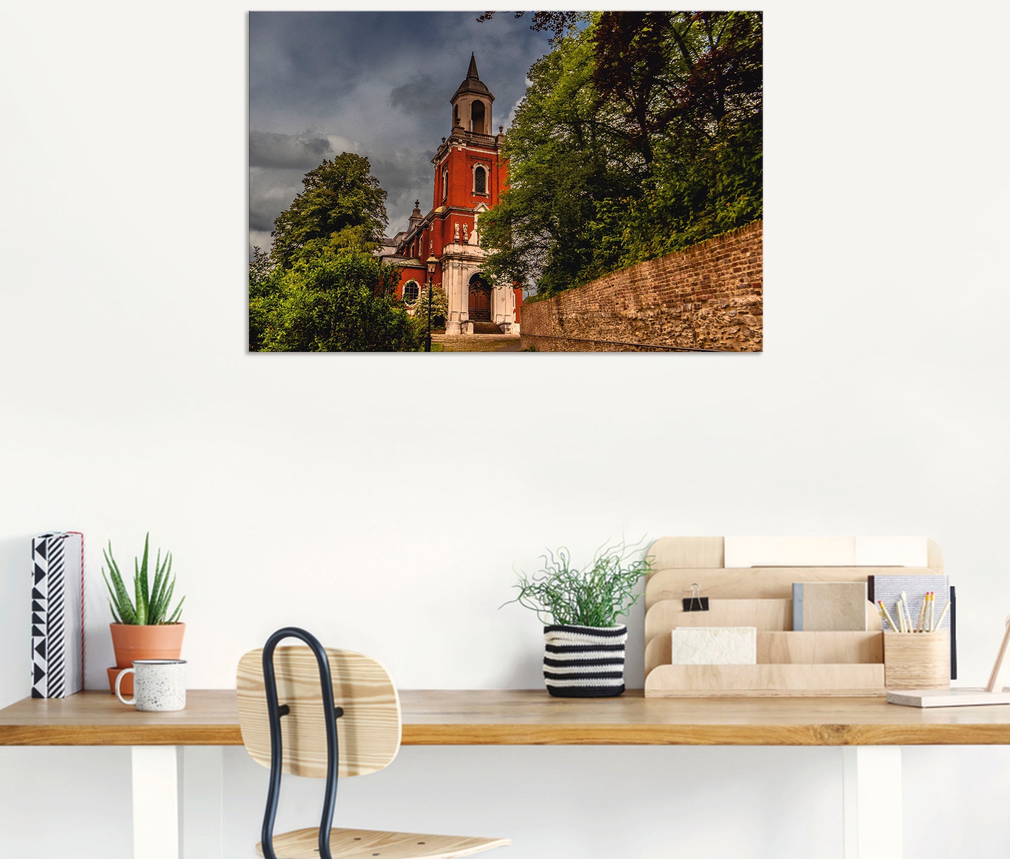 Artland Wandbild »Herbstimpression«, Gebäude, (1 St.), als Alubild, Leinwandbild, Wandaufkleber oder Poster in versch. Größen