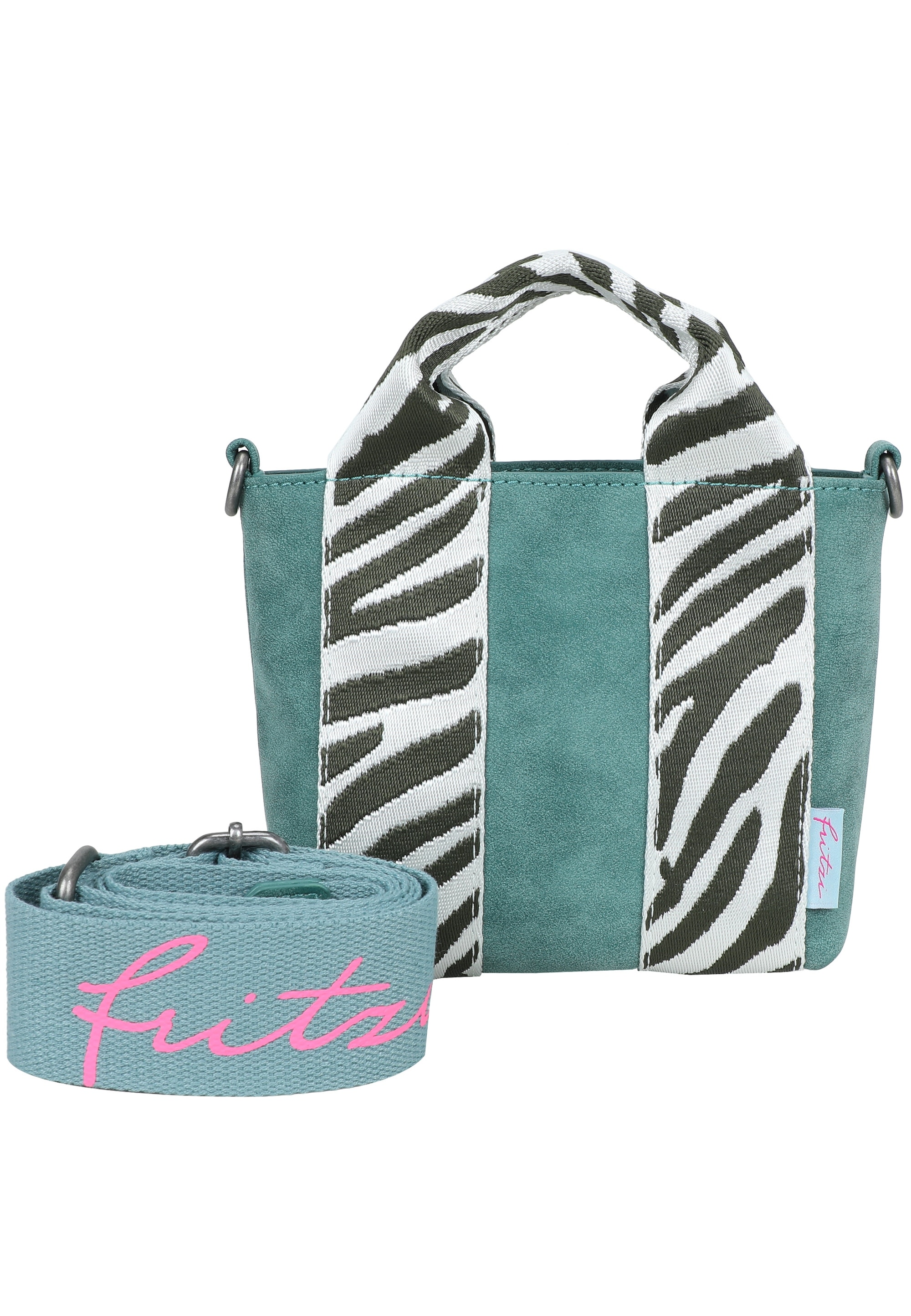 Fritzi aus Preußen Schultertasche »Fritzi Bini Jive Blackini« mit breiten Webbing-Schulterriemen