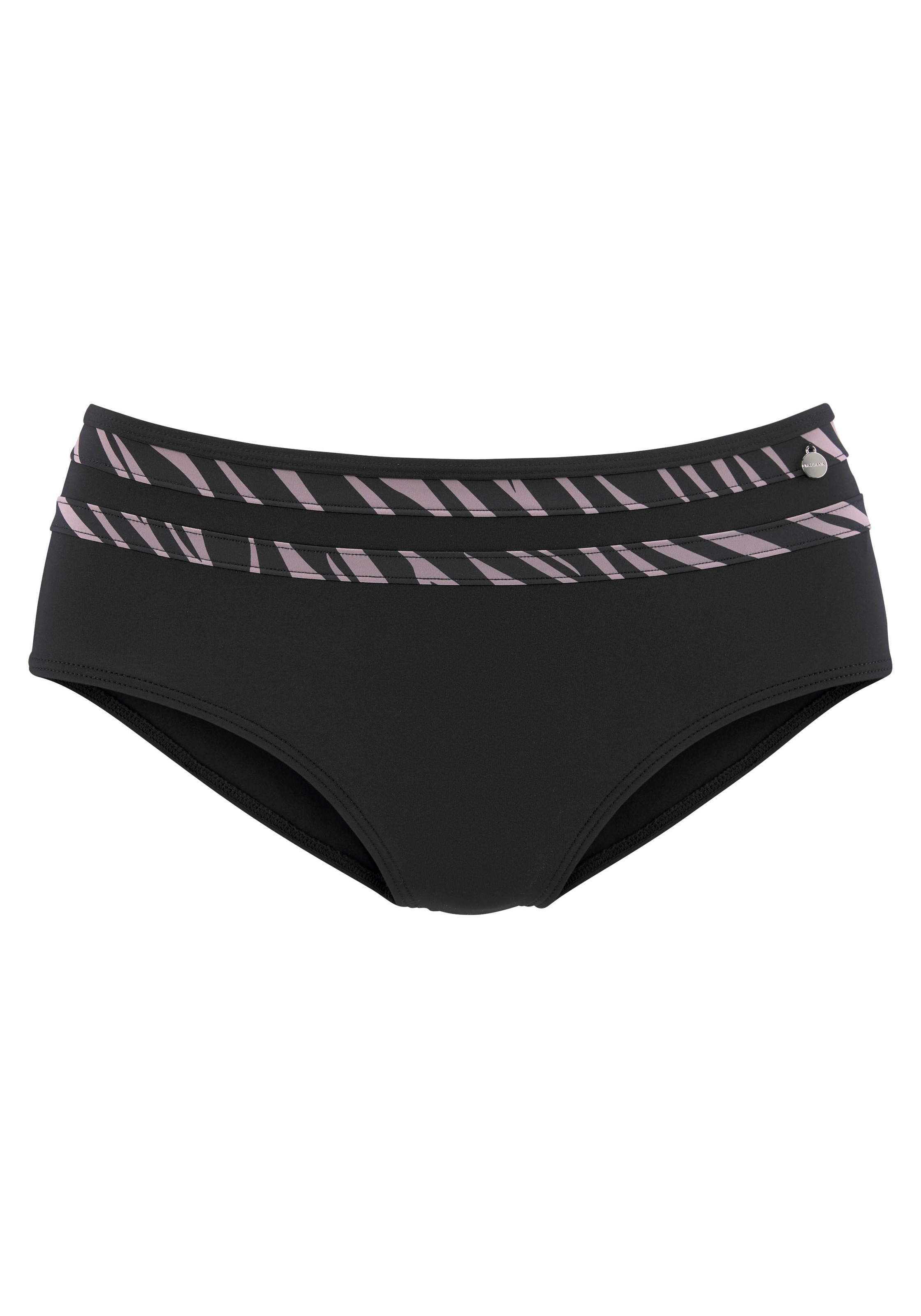 LASCANA Highwaist-Bikini-Hose »Kaa«, mit bedruckten Einsätzen