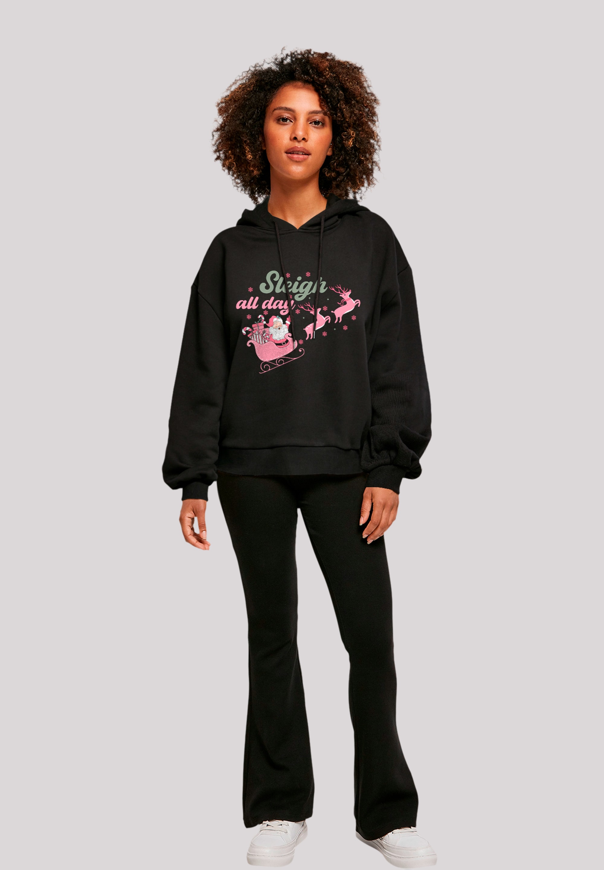 F4NT4STIC Kapuzenpullover »Weihnachten Sleigh all day Santas Reindeers«, Premium Qualität, Christmas Collection