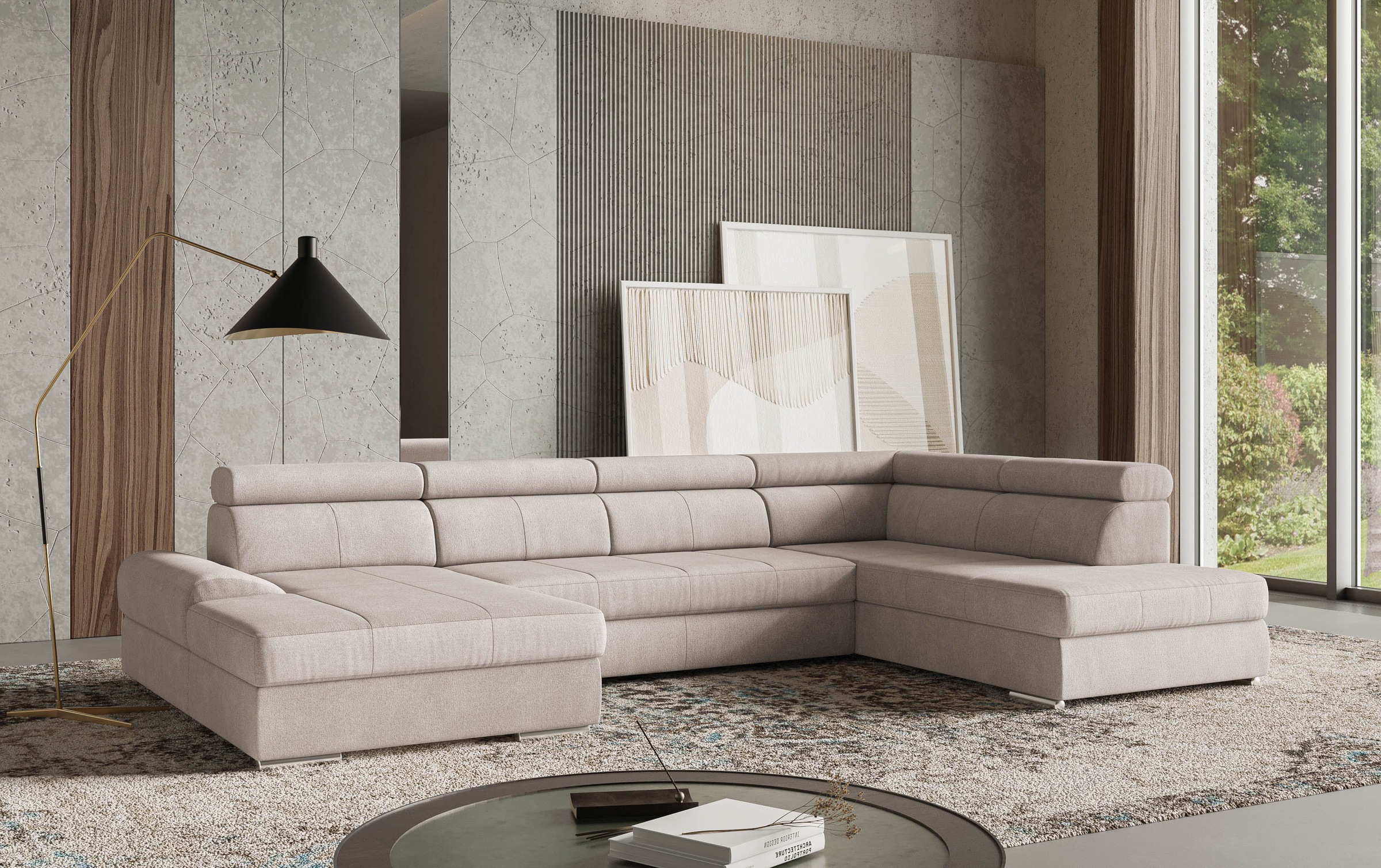sit&more Sit&more sofa »U-Form« su reguliuojama...