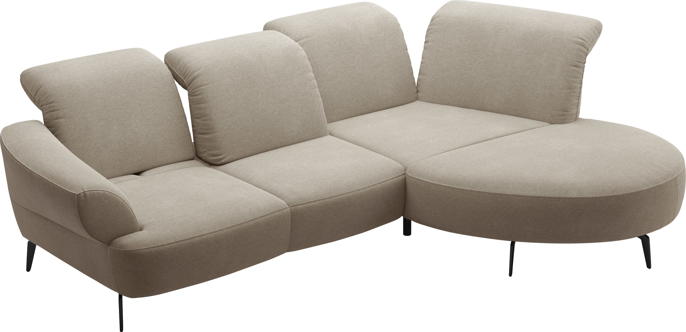 sit&more Ecksofa »Dance«, inkl.System Click&Seat und Sitztiefenverstellung