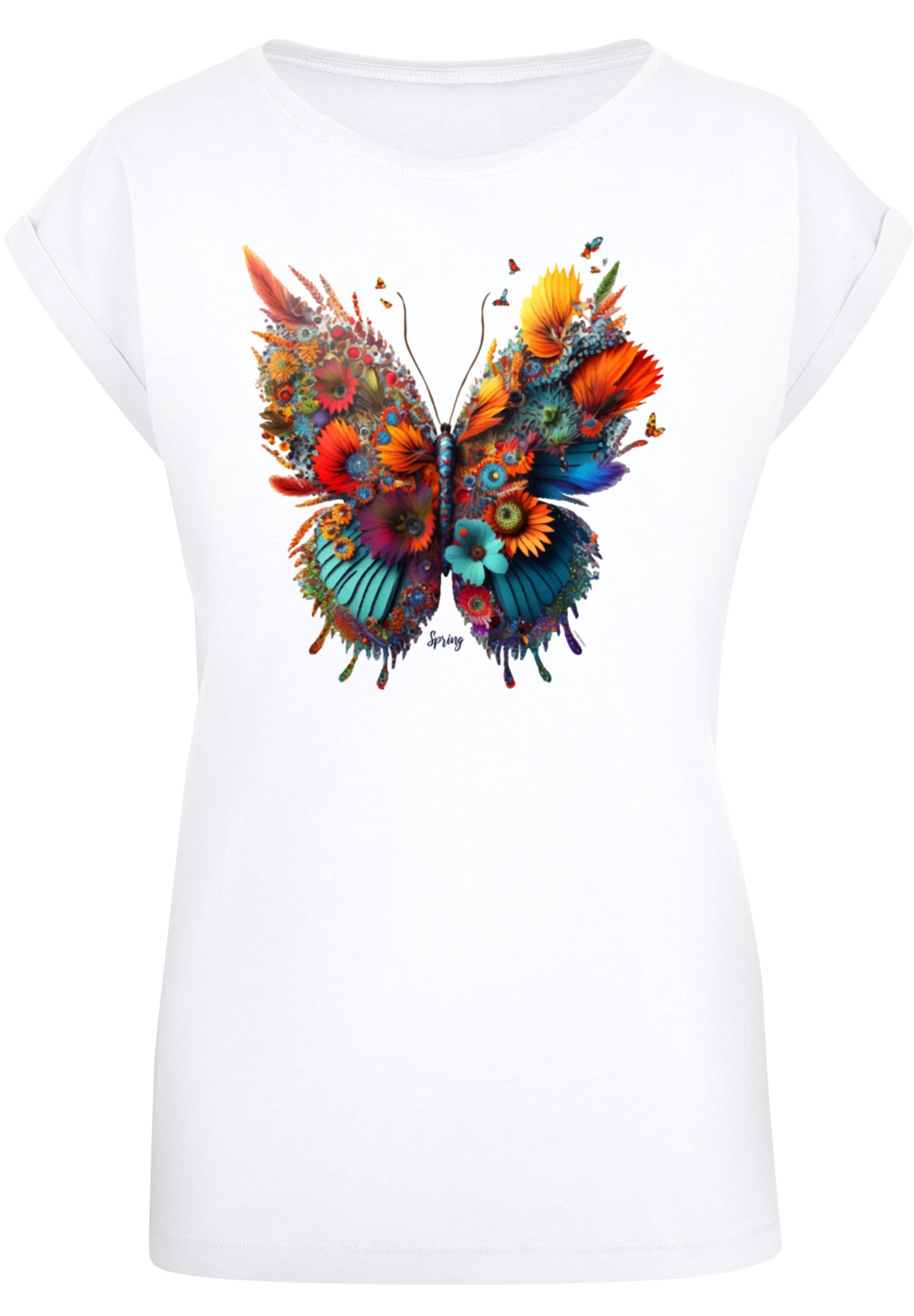 F4NT4STIC T-Shirt "Schmetterling Blumen", Print günstig online kaufen