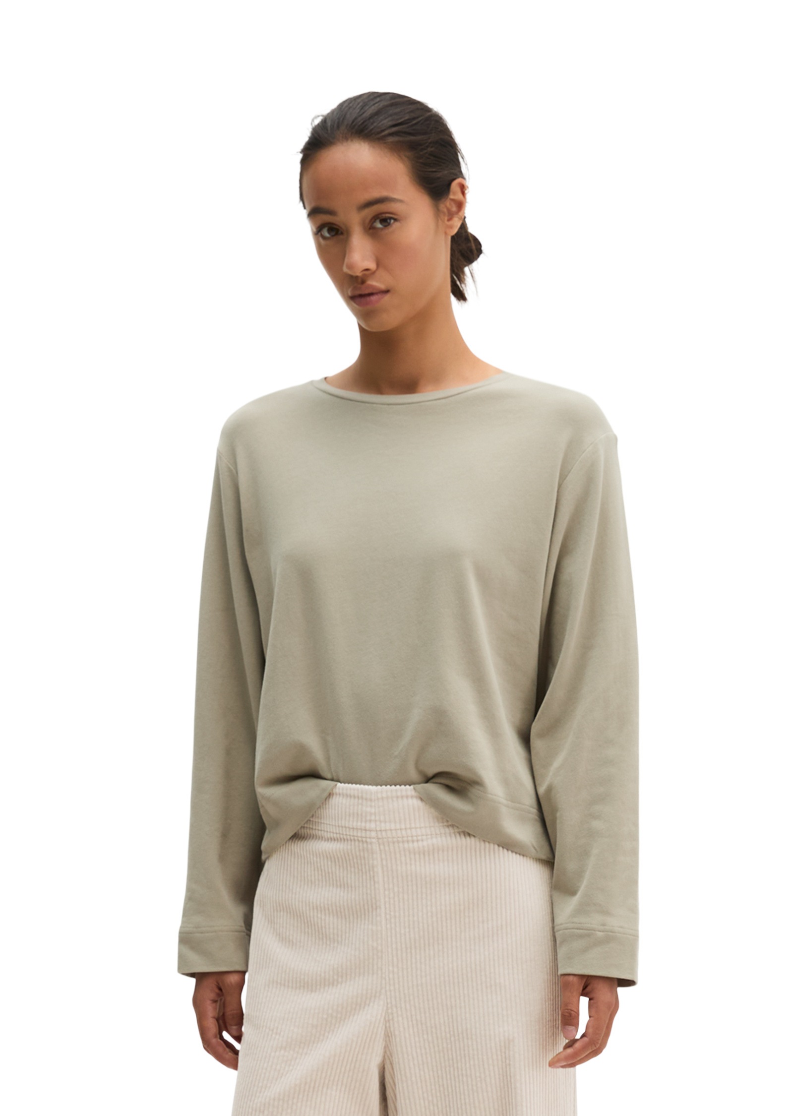 Marc OPolo Langarmshirt "aus gebrushtem Single Jersey"