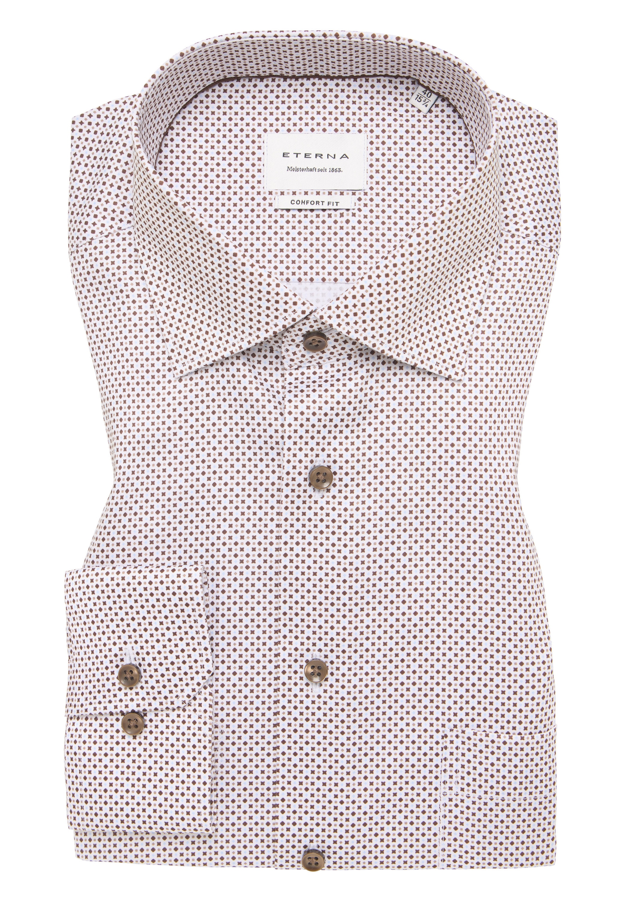 Eterna Langarmhemd »COMFORT FIT« NON IRON (bügelfrei)