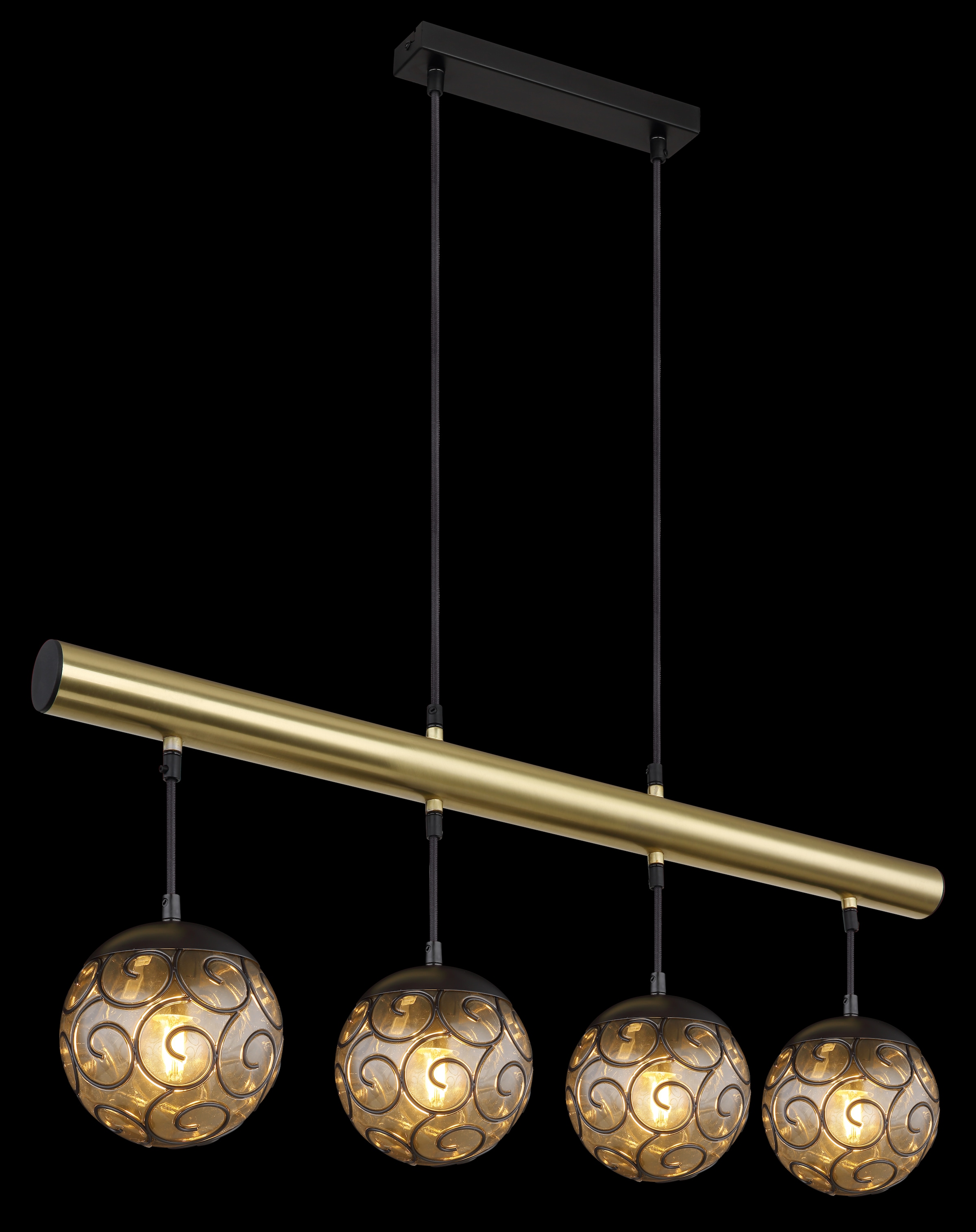 GLOBO LIGHTING Hängeleuchte »FITZ«, Leuchtmittel E27 | ohne Leuchtmittel, Hängelampe/Pendelleuchte/Esszimmer/Wohnzimmer/Esstisch