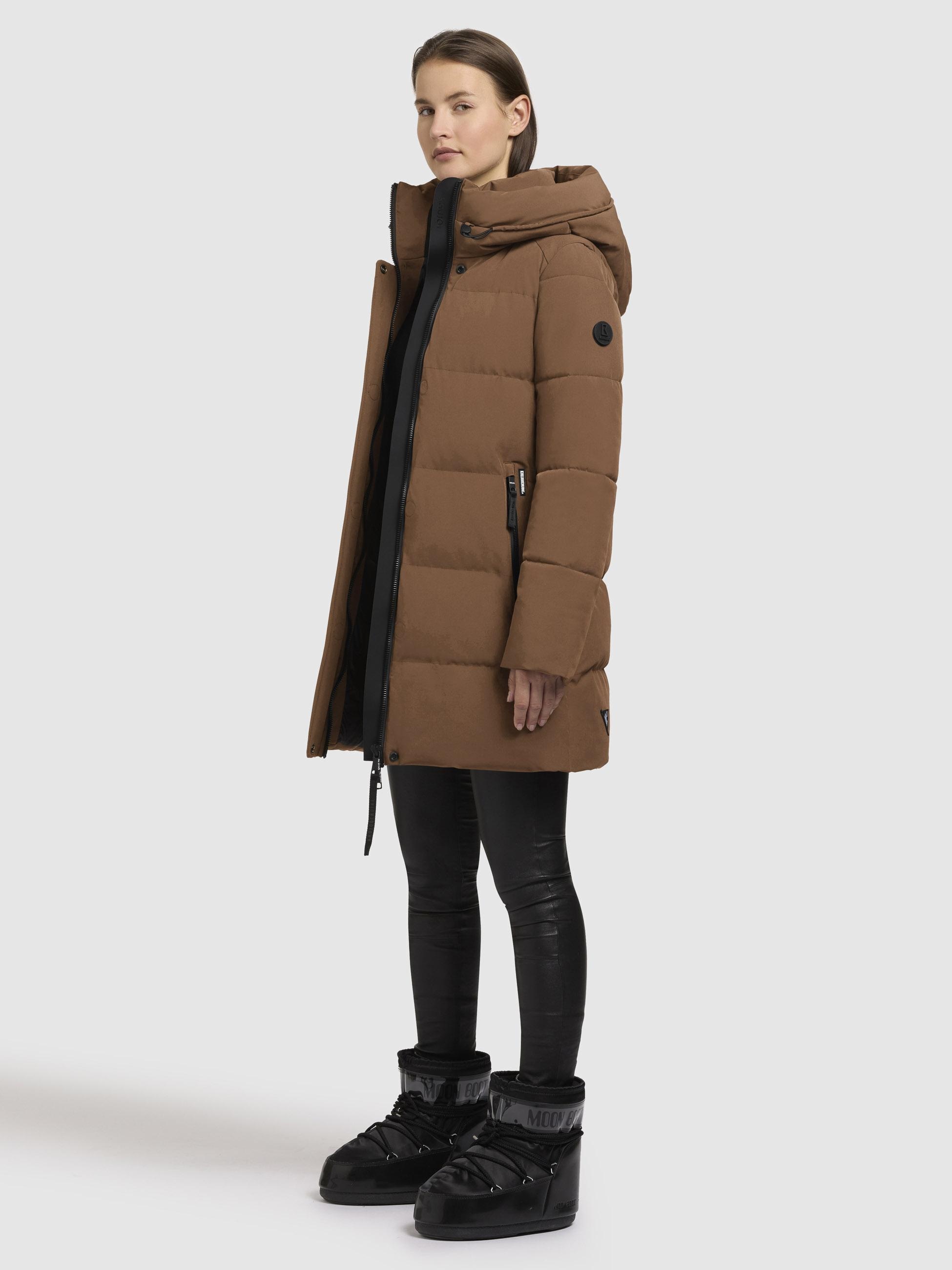 khujo Steppjacke »Lola-YM«, mit Kapuze, warme Winterjacke mit großzügiger Kapuze