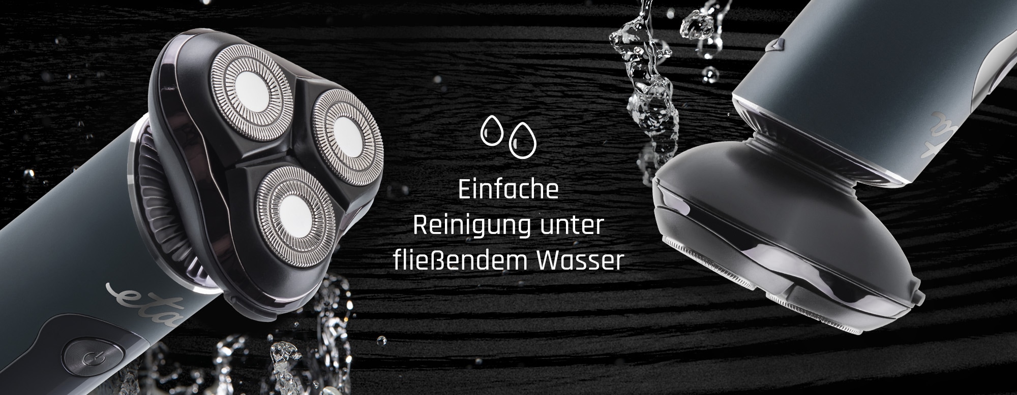 eta Multifunktionstrimmer »ETA Herrenrasierer Lucas 3-in-1 mit USB-C & Präzisionstrimmer«, 4 Aufsätze, 3-Kopf-Rasiersystem mit LED-Display & vielseitigem Zubeh