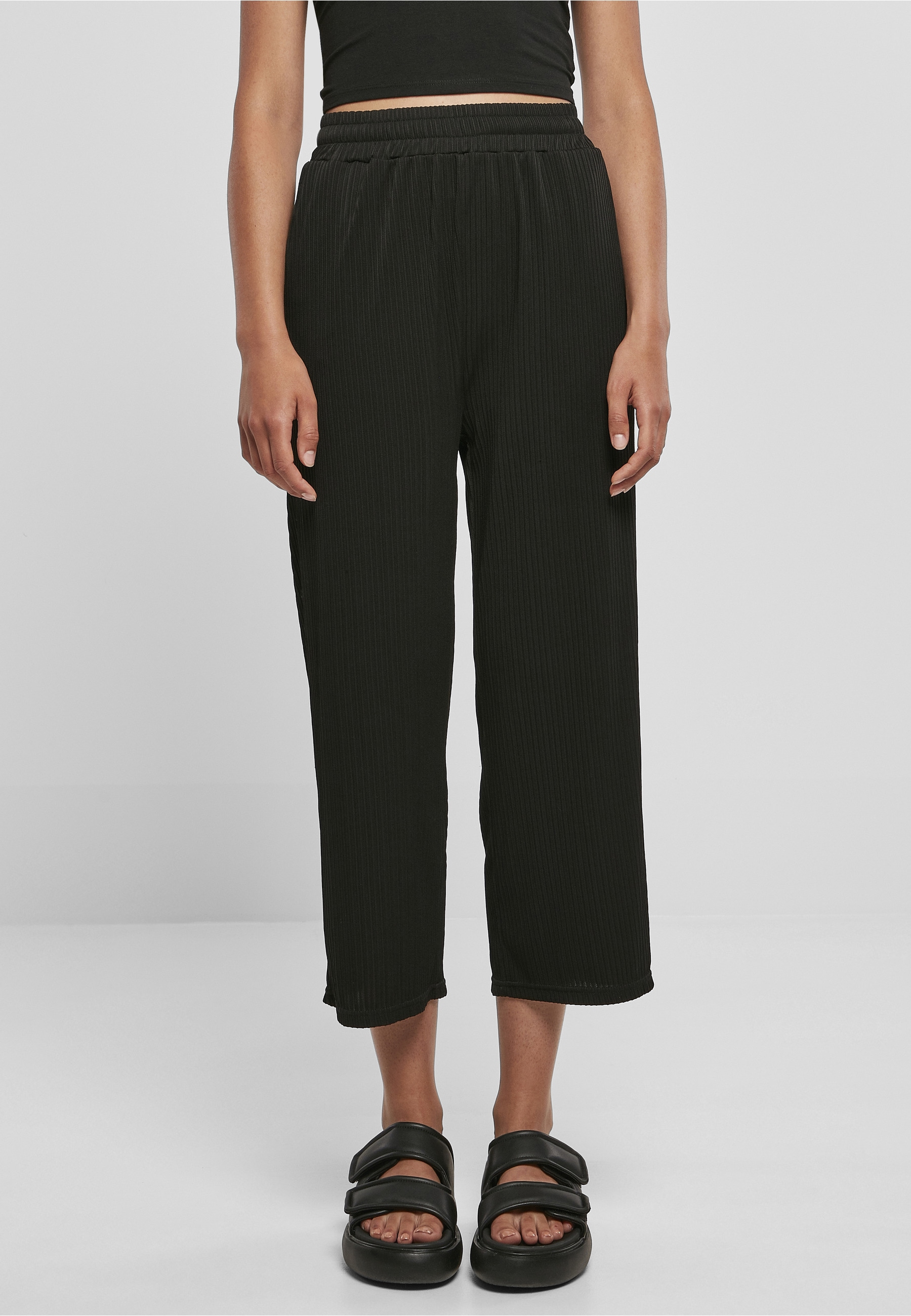 URBAN CLASSICS Culotte »Urban Classics Damen Ladies Straight Leg Rib Interlock Culotte«
