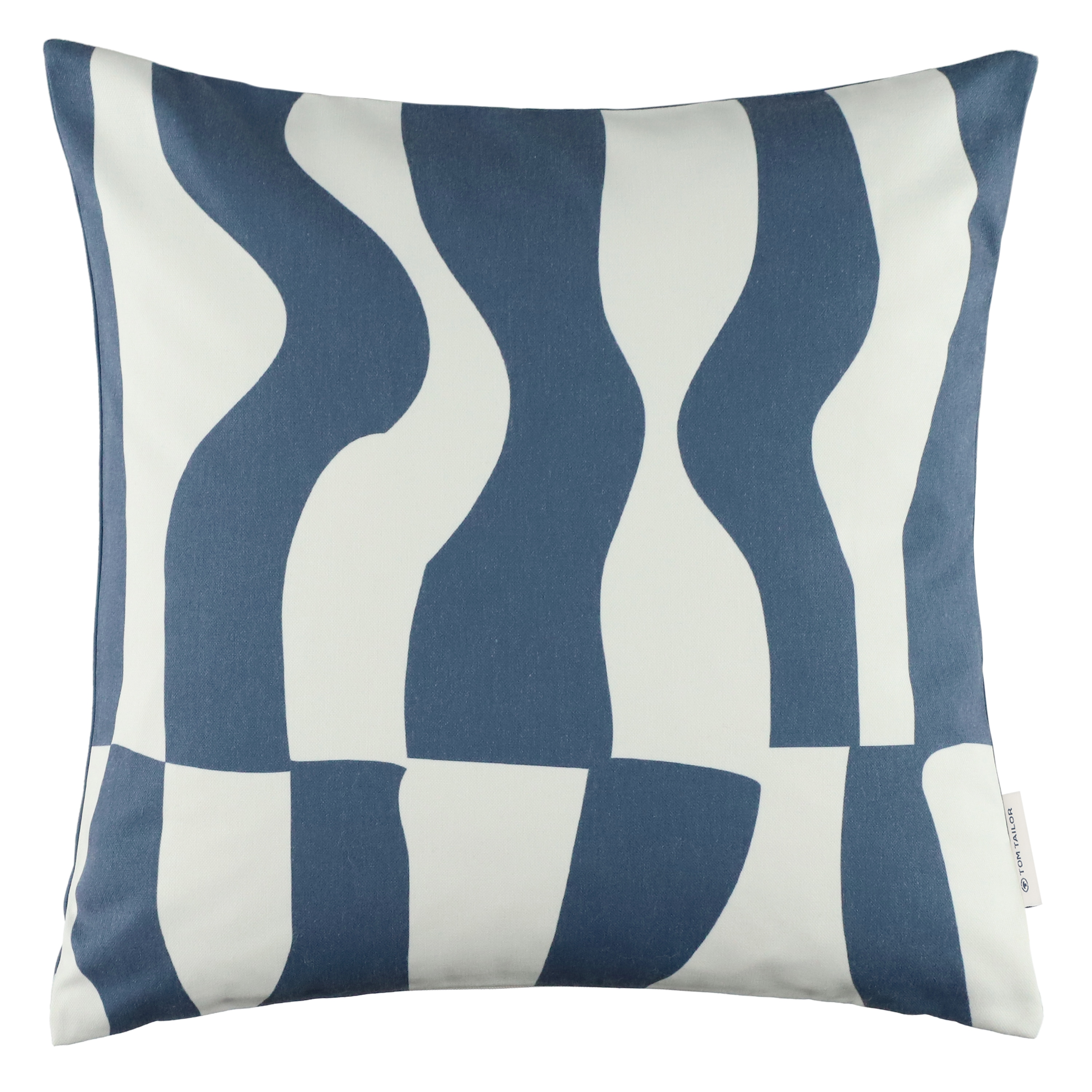 TOM TAILOR HOME Kissenbezug "Modern Waves" modernes Wellenmotiv