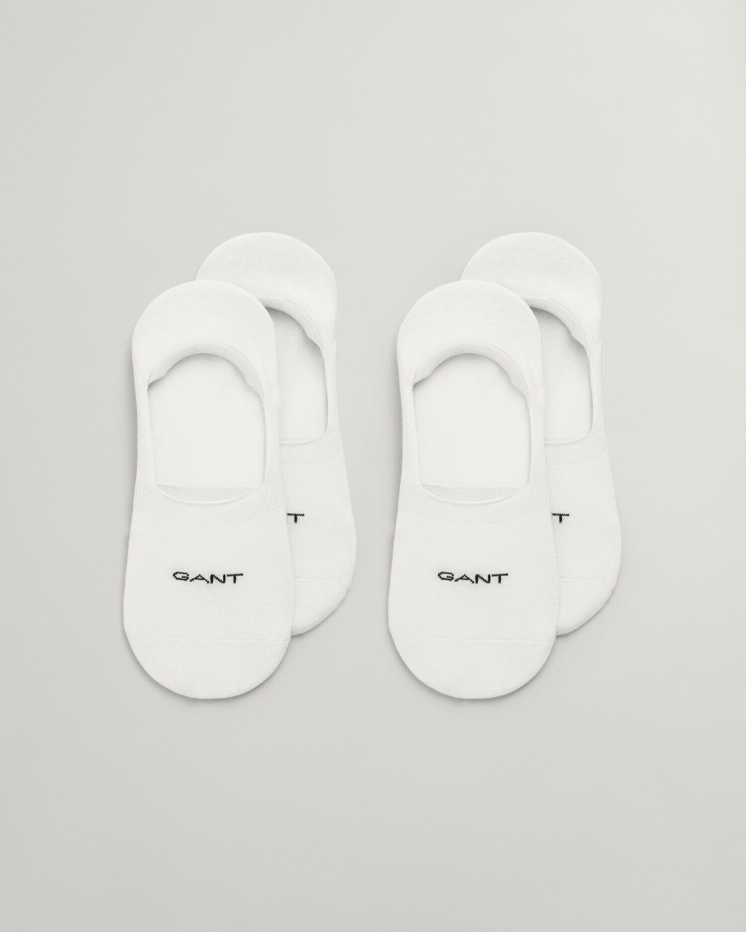 Gant Füßlinge »INVISIBLE SOCKS 2-PACK«, mit Silikonbesatz am Fersenbereich