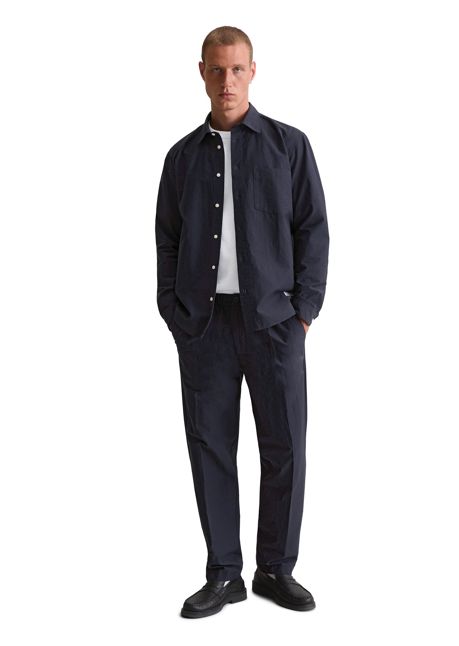 Marc O'Polo DENIM Langarmhemd »mit feiner Crinkle-Struktur«