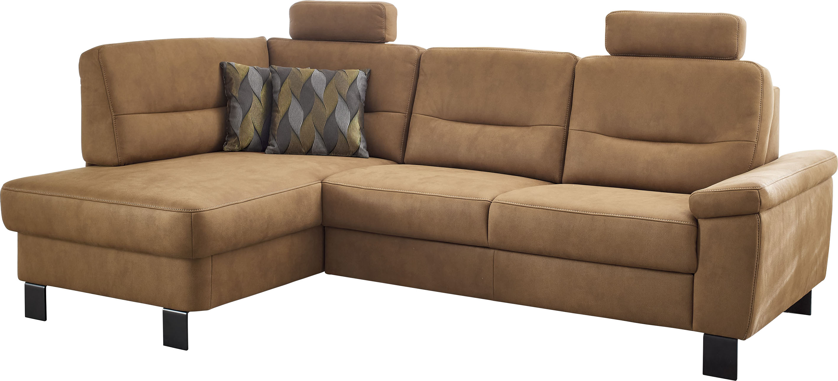 Die PlanBar Ecksofa "PP-PF23172 L-Form, Breite 244 cm" Eckgarnitur mit besonders kleinem Stellmaß ca. 160 x 244 cm