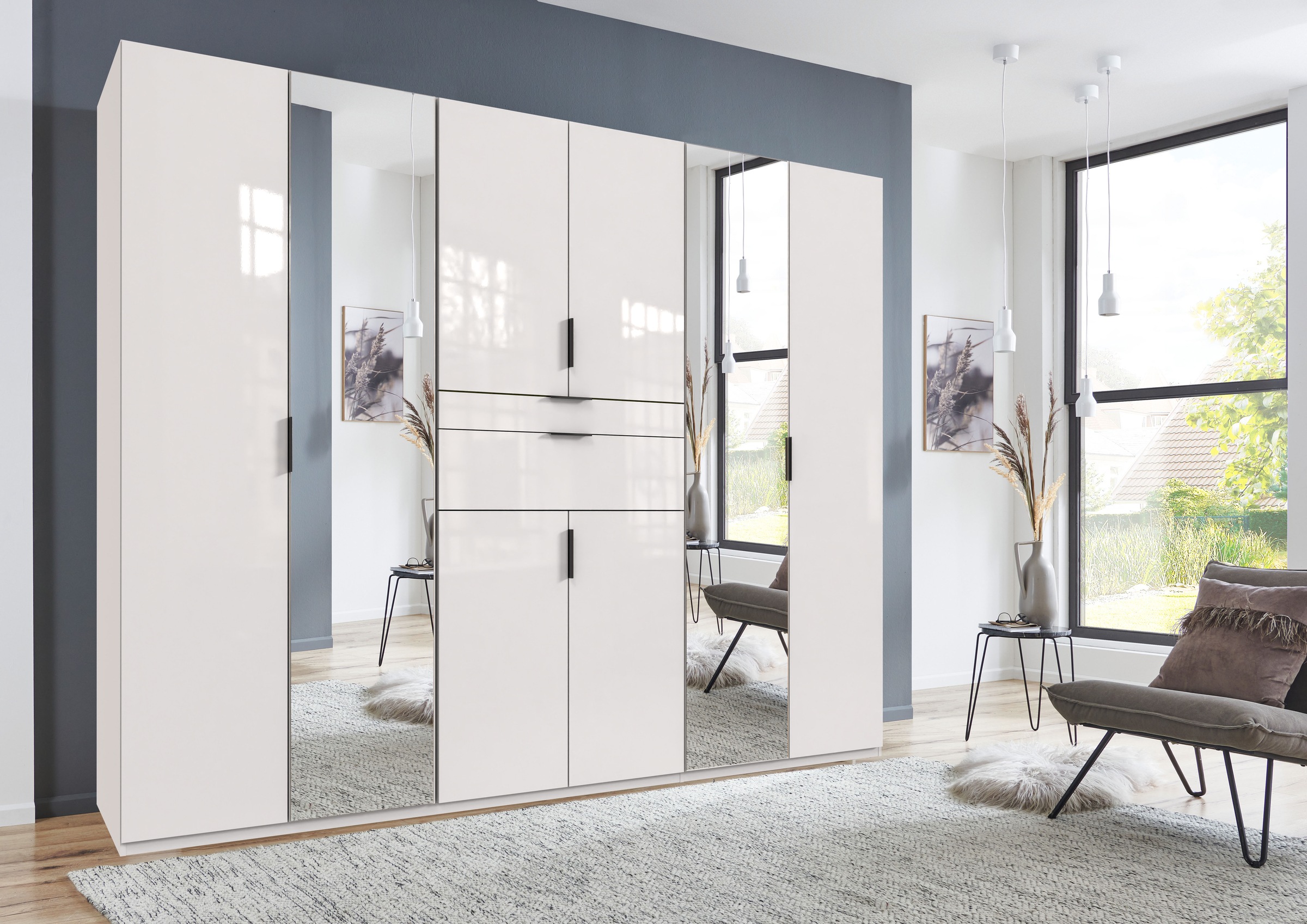 Wimex Drehtürenschrank "Moldau Kleiderschrank mit Spiegel Schlafzimmerschra günstig online kaufen