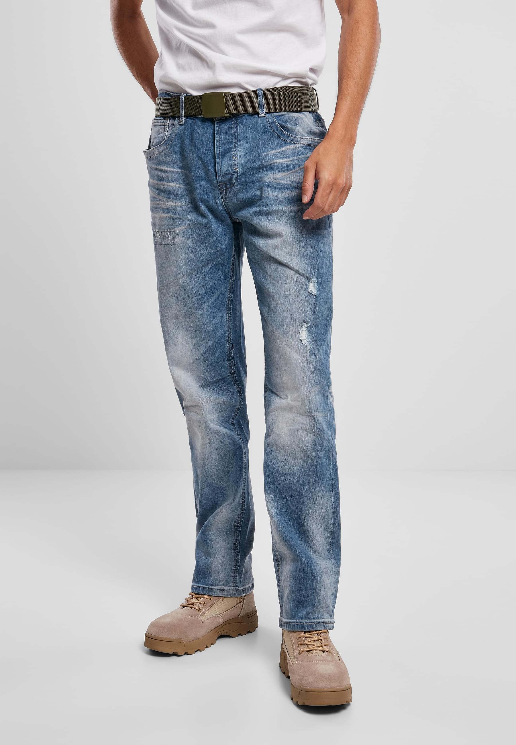 Brandit Bequeme Jeans »Brandit Herren Will Washed Denim Jeans«, (1 tlg.)