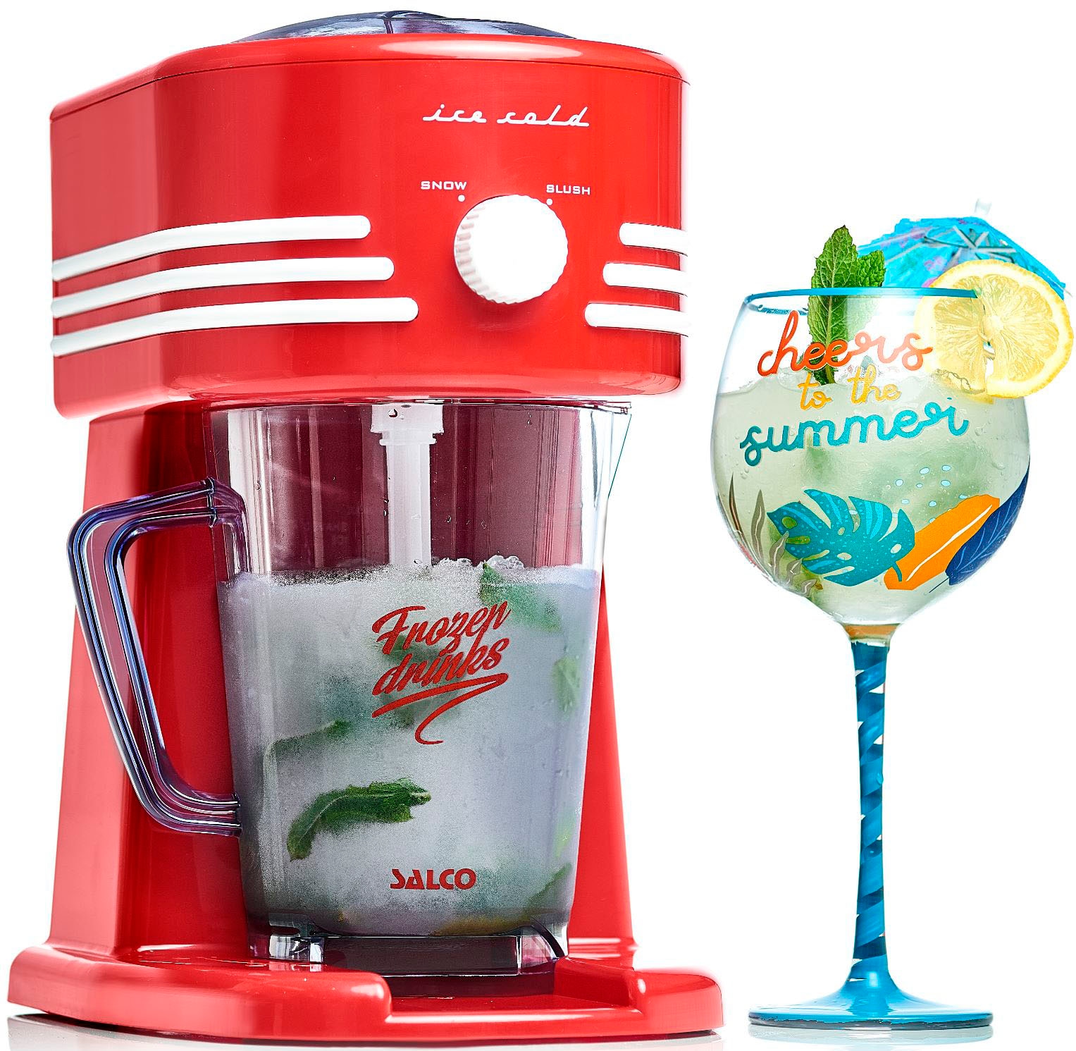 SALCO Eiswürfelmaschine »EIS-2024 - Eiswürfelbereiter und Slush- and Crushed Ice Maker«, COCA-COLA ® ICE CUBE MAKER