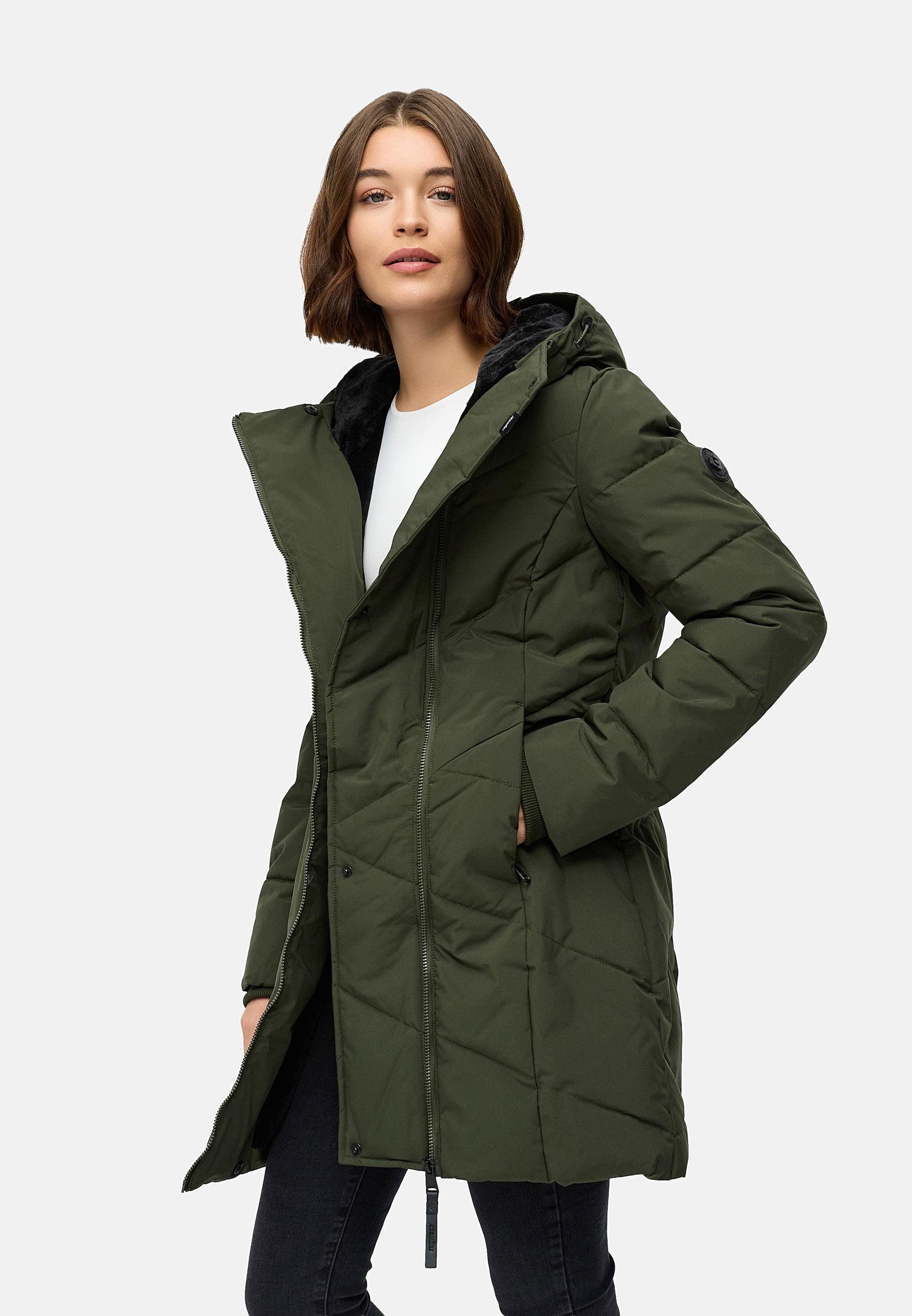 Ragwear Steppmantel »Pevilla YOUMODO«, Wasserdichter Damen Winter gesteppter Kurzmantel