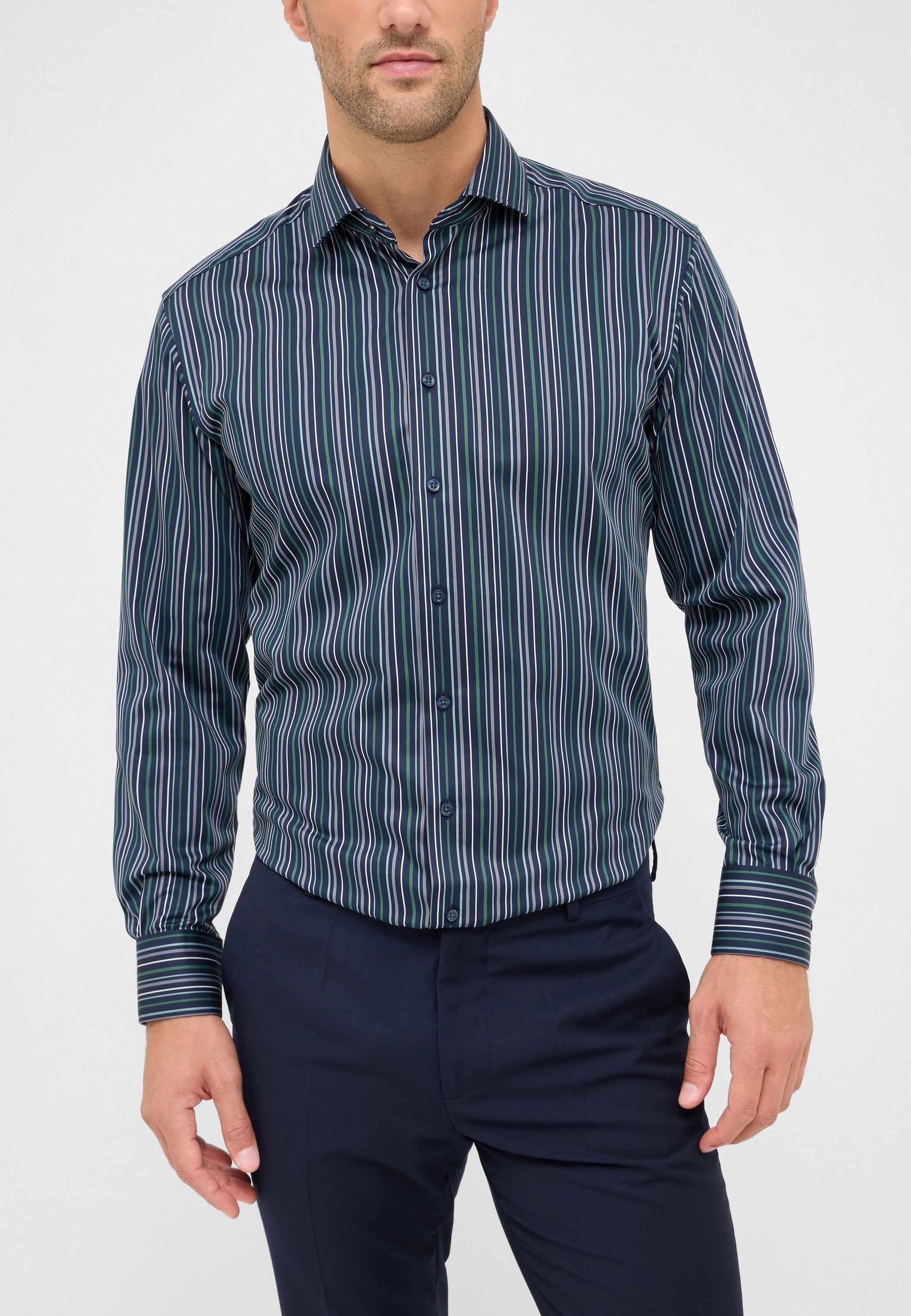 Thumbnail - Eterna Langarmhemd "MODERN FIT" NON IRON (bügelfrei)