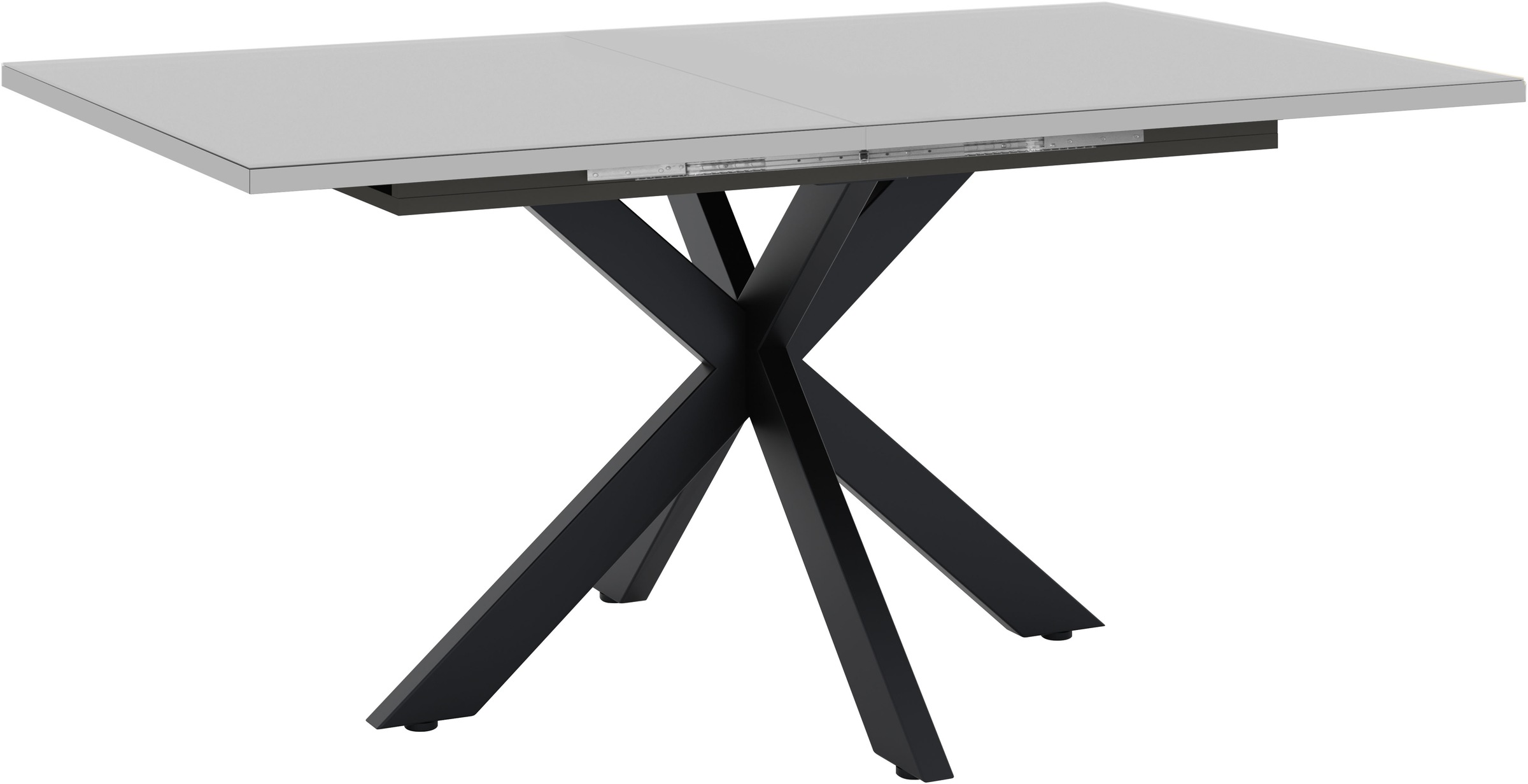Mäusbacher Esstisch "Vitrum" Esstisch ausziehbar auf 210 cm, eckige Tischform, Gestell Sternform
