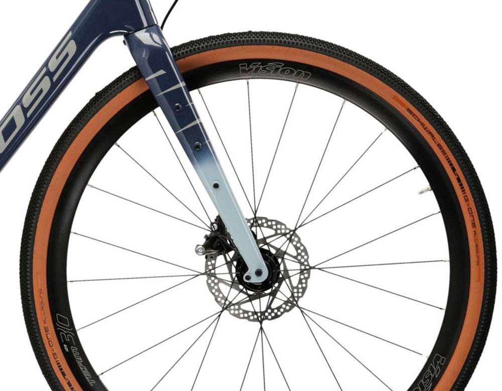 Kross Gravelbike »KROSS Gravelbike Esker 8.0 28" blau 24 Gänge«, 24 Gang, Shimano, GRX RX820 Schaltwerk, Kettenschaltung