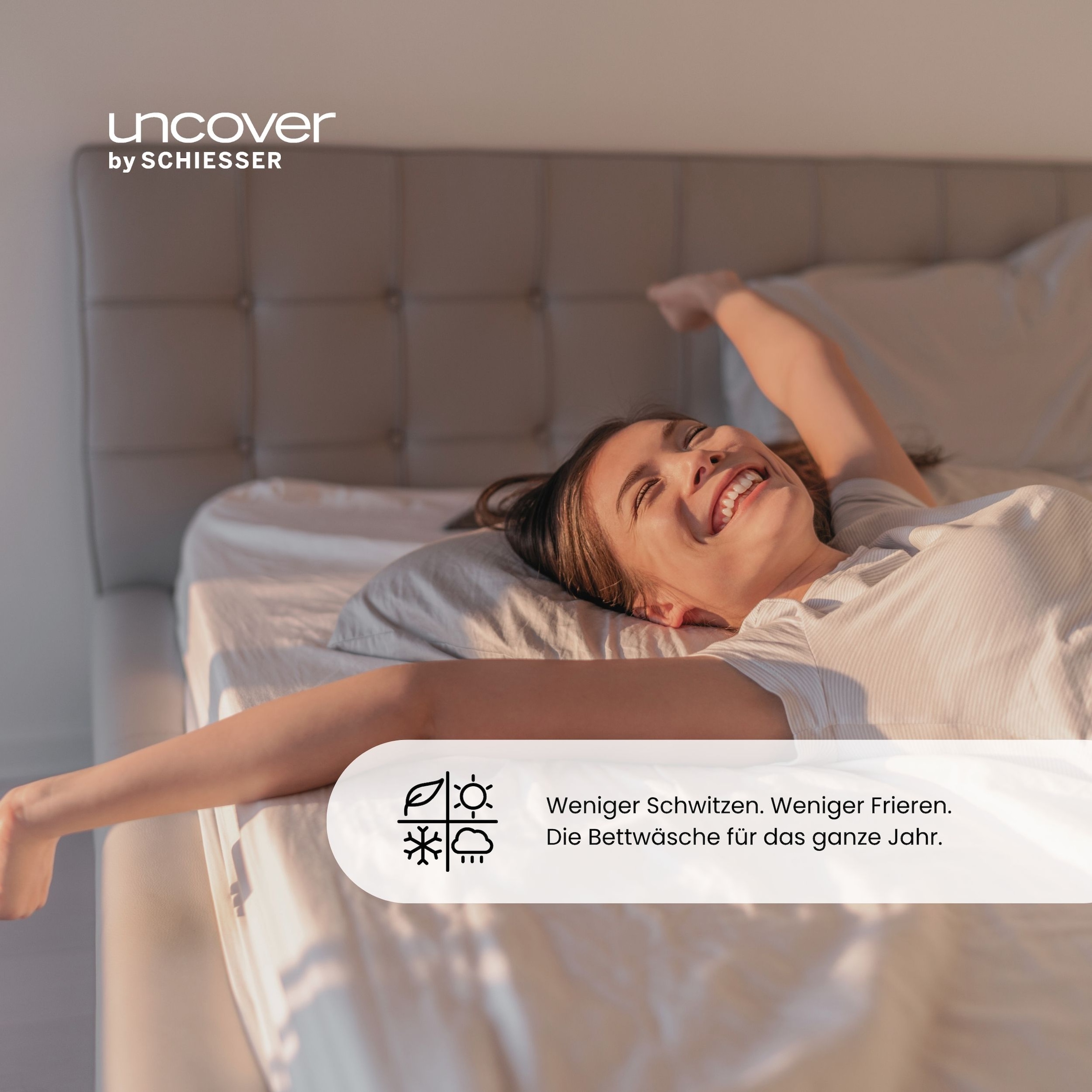 uncover by SCHIESSER Bettwäsche »Grebur aus weicher Baumwolle mit einem dezenten Zickzackmuster« 2 Stk. OEKO-TEX® MADE IN GREEN