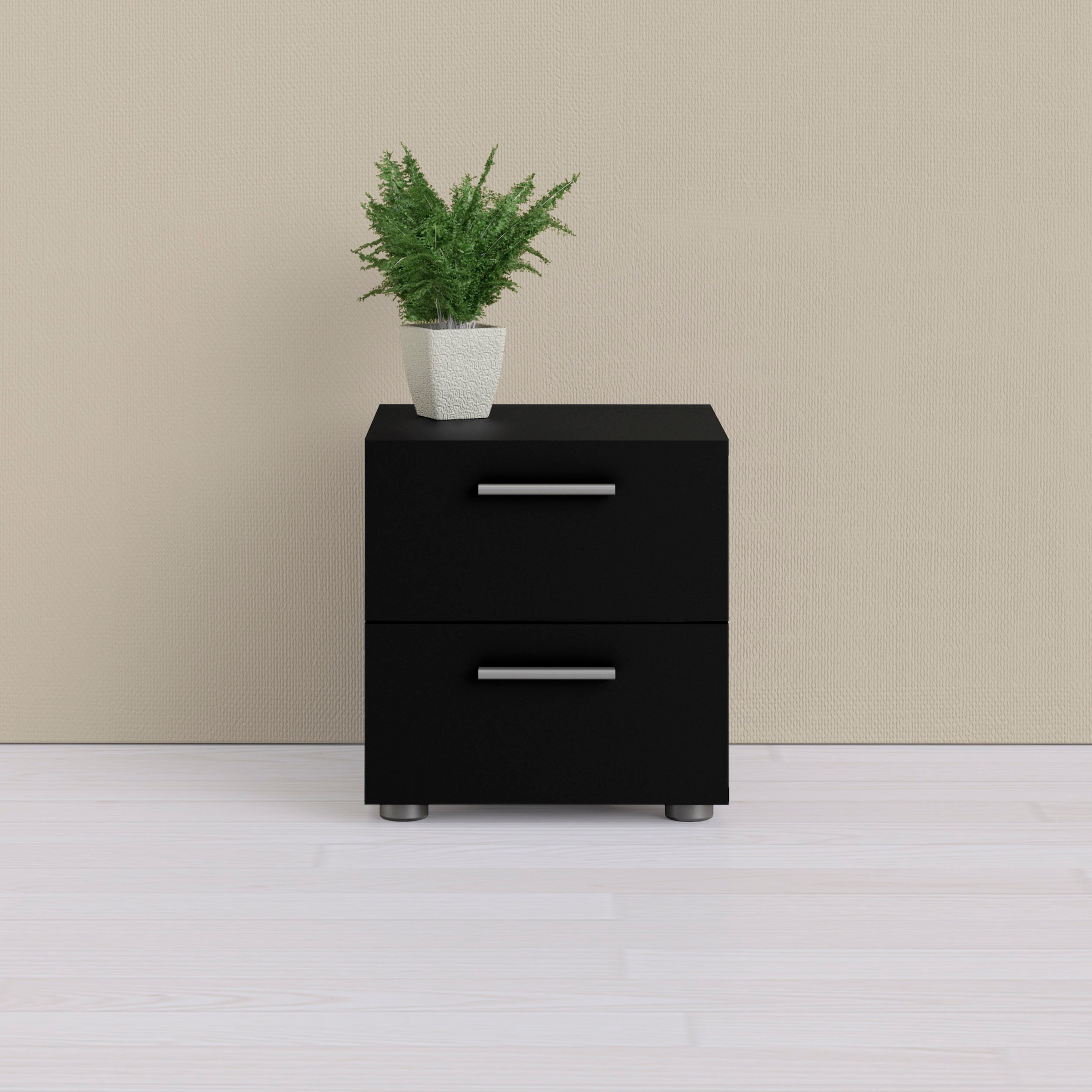 Home affaire Nachtkommode "Pepe, Nachttisch, Nachtschrank, Beistelltisch," mit 2 Schubläden, Breite 40, Höhe 42 cm