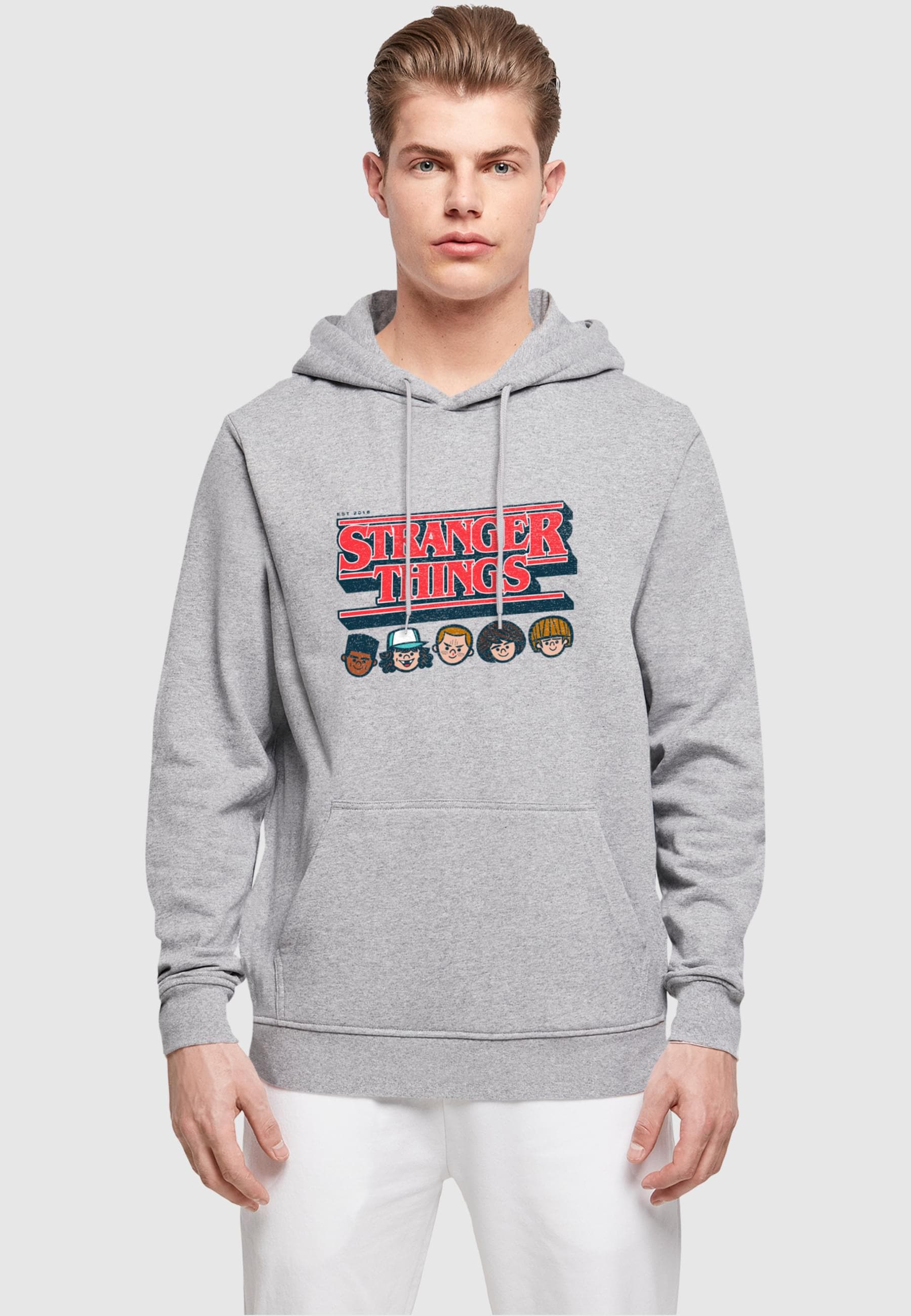ABSOLUTE CULT Kapuzensweatshirt »ABSOLUTE CULT Herren Stranger Things - Caricature Logo Hoody«, (1 tlg.)