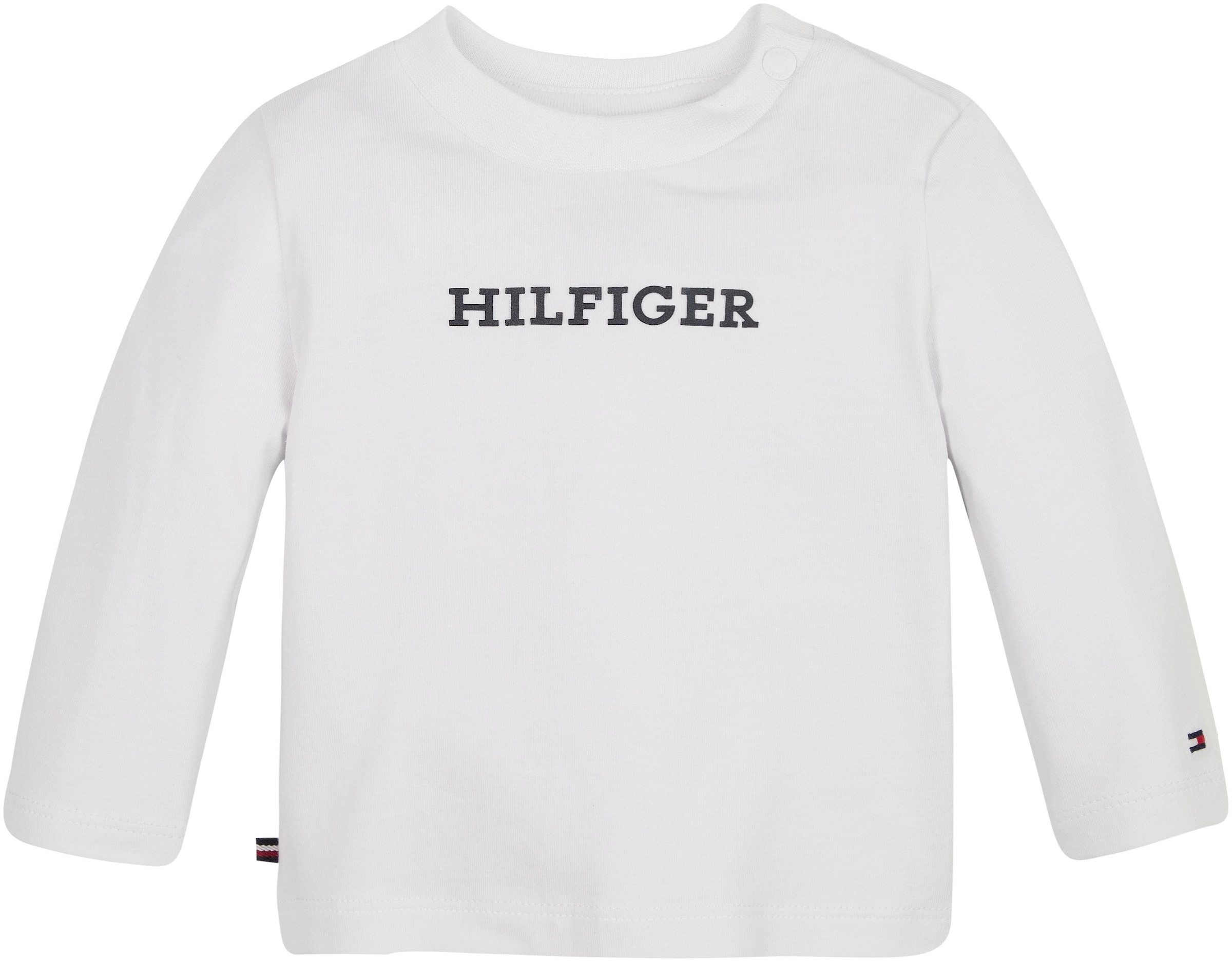Tommy Hilfiger Langarmshirt »BABY MONOTYPE TEE L/S«, mit Hilfiger  Logo-Schriftzug & Flag kaufen | BAUR