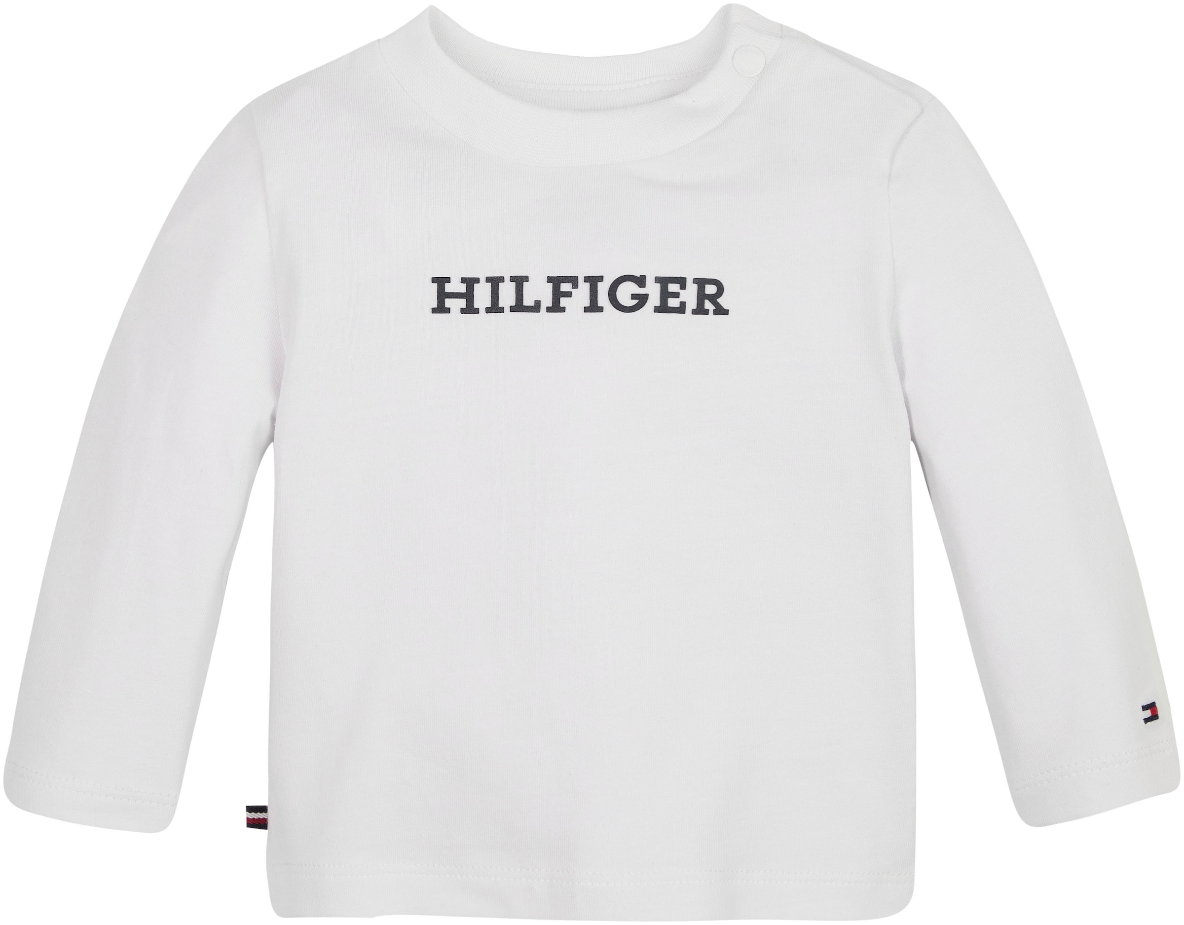 Logo- Schriftzug Hilfiger MONOTYPE TEE BAUR Tommy L/S«, & Langarmshirt Hilfiger | mit Flag »BABY kaufen