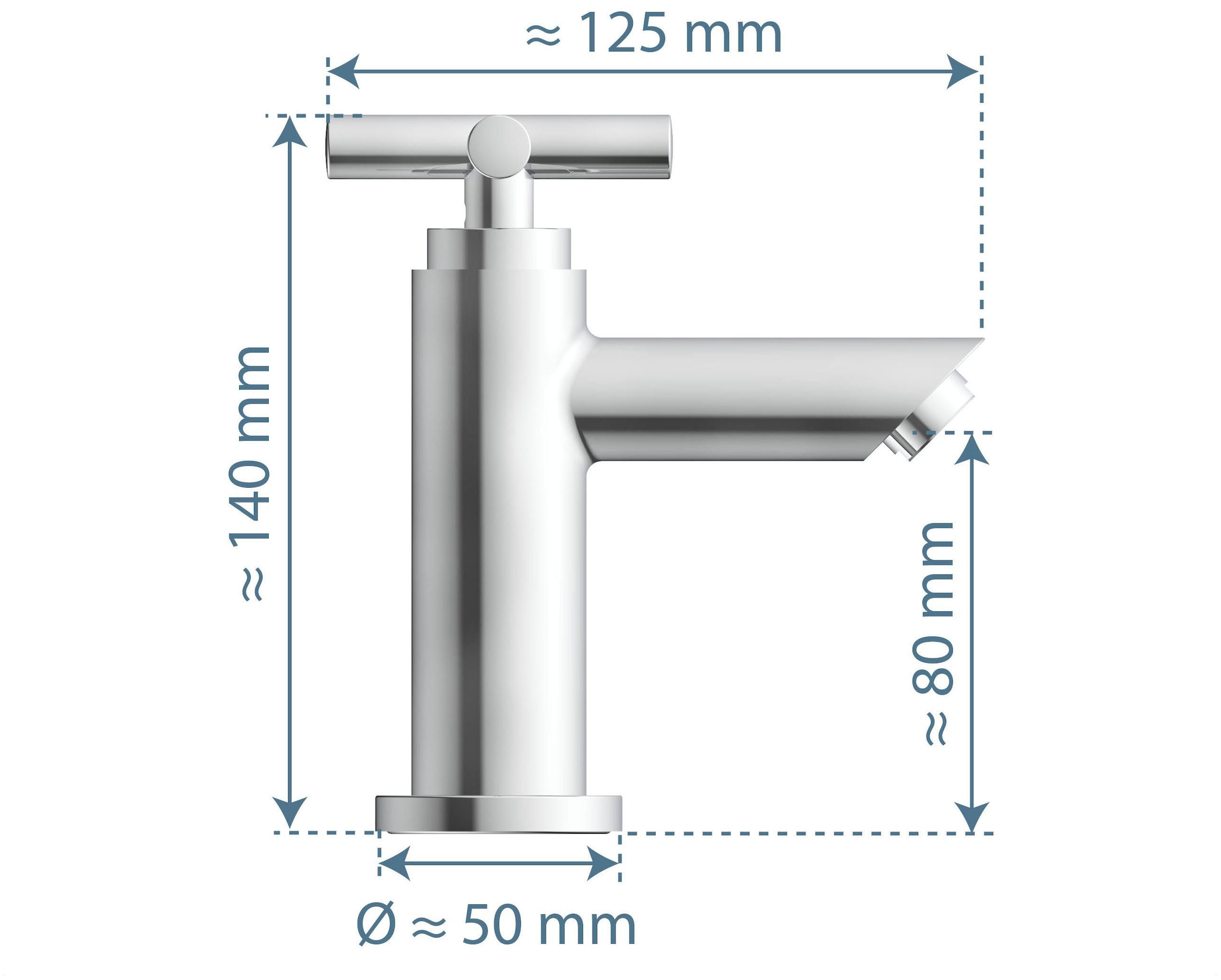 Schütte Waschtischarmatur »Matao«, Kaltwasser, Chrom