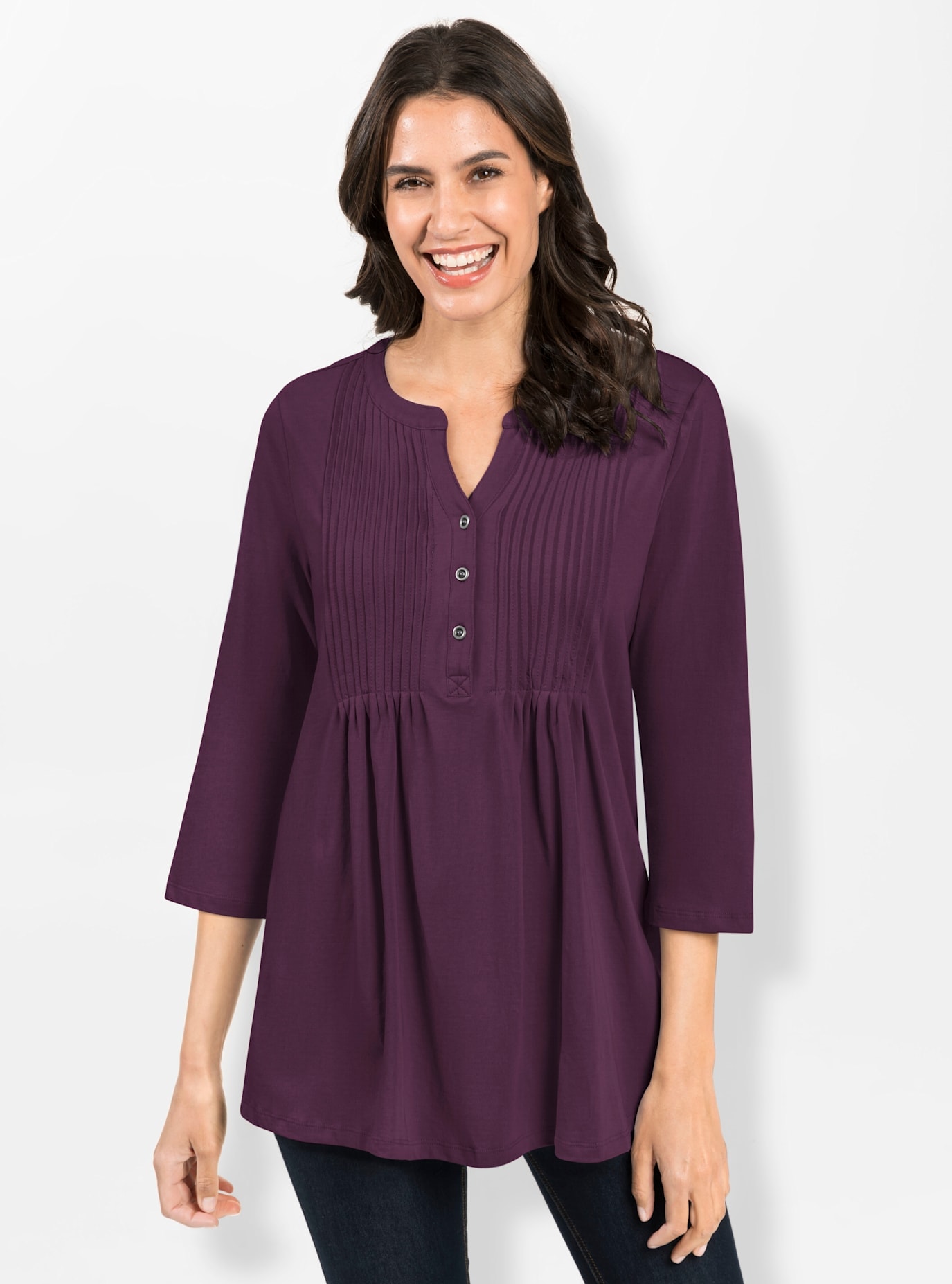 Inspirationen 3/4-Arm-Shirt »Shirt«, (1 tlg.)