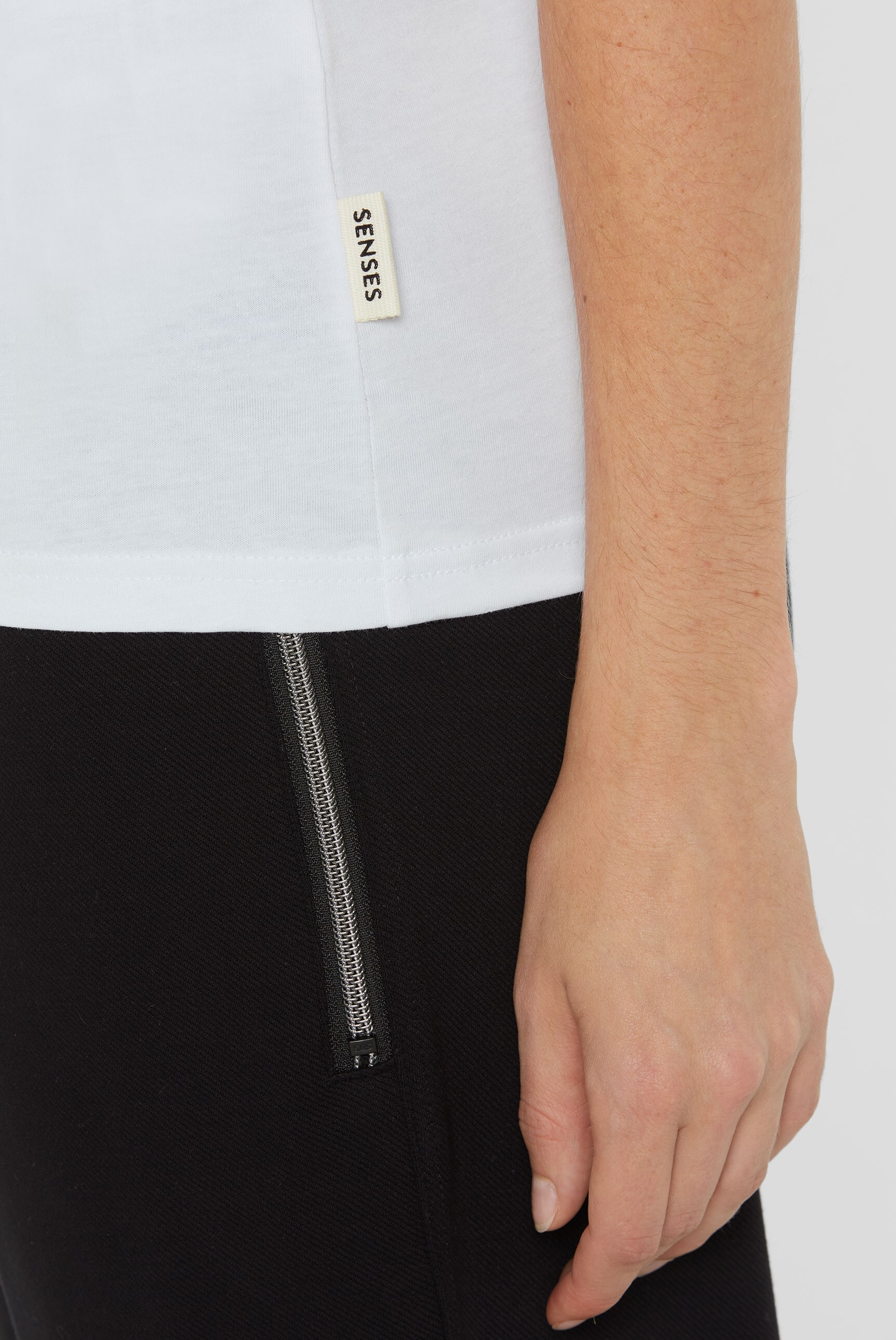 SENSES.THE LABEL Rundhalsshirt, aus Baumwolle