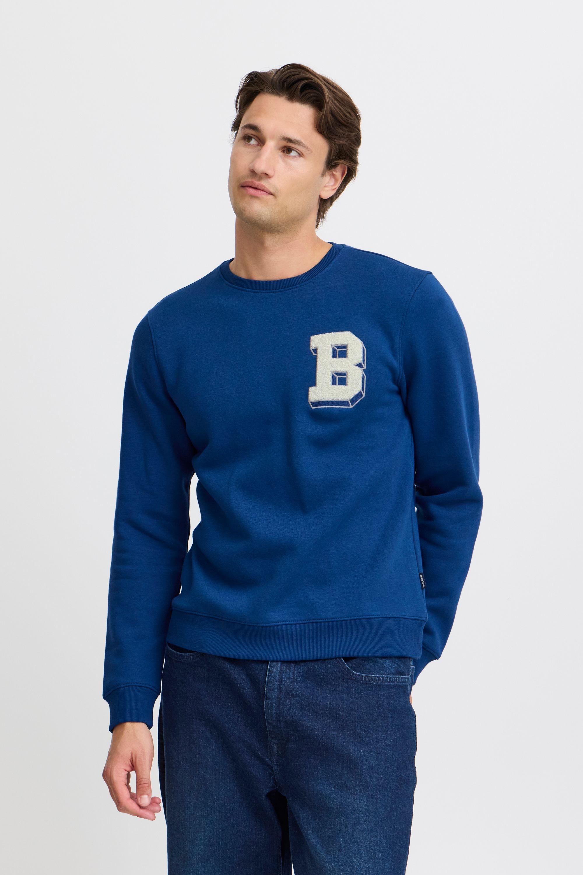 Blend Rundhalspullover "BHSweatshirt" Lässiger Sweatpullover mit Print günstig online kaufen