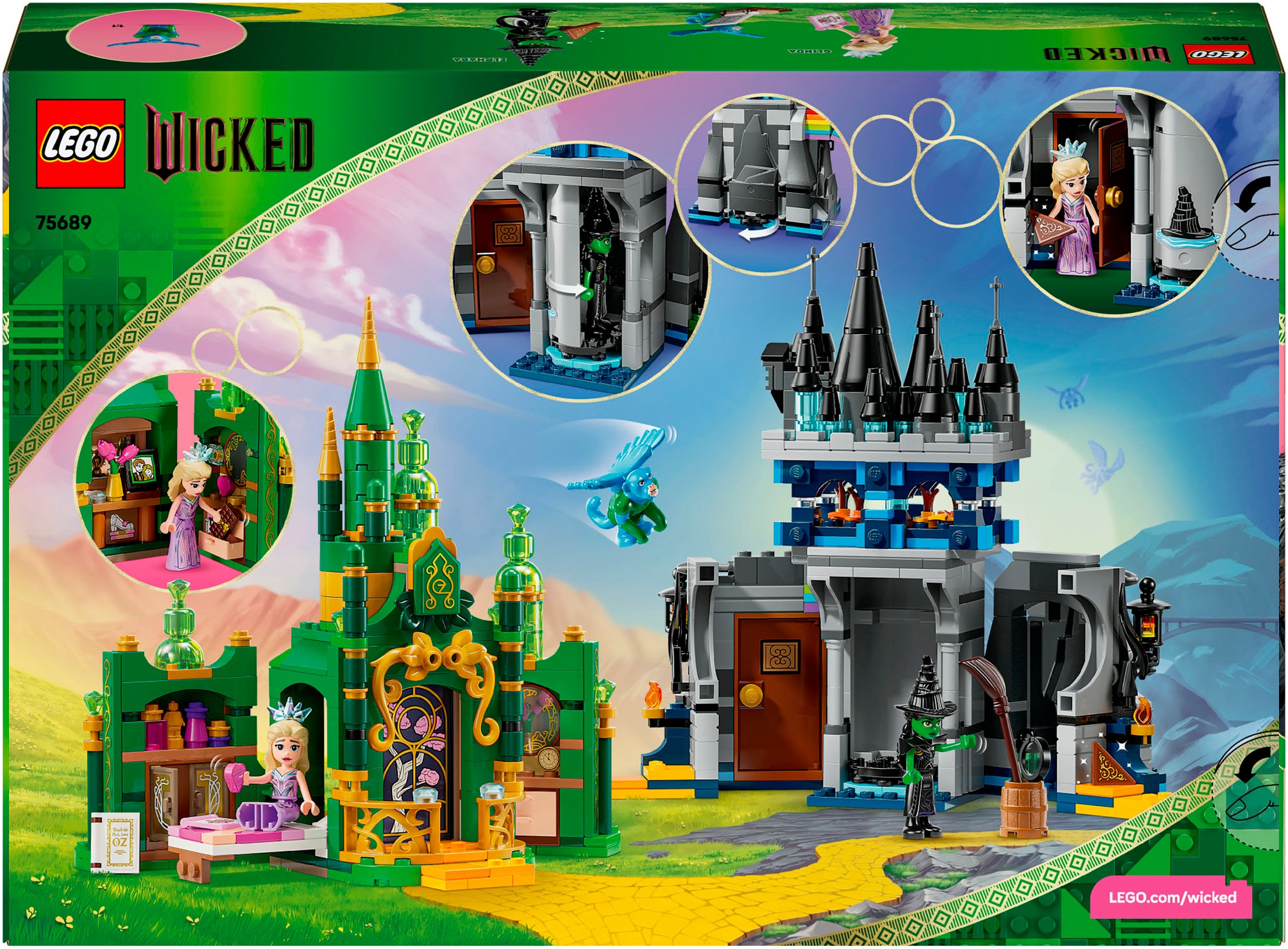 LEGO® Konstruktionsspielsteine »Emerald City & Kiamo Ko Castle (75689), LEGO Wicked« Made in Europe