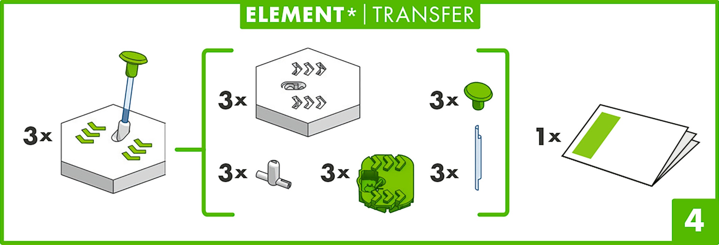 Ravensburger Kugelbahn-Bausatz »GraviTrax Element Transfer«, Made in Europe