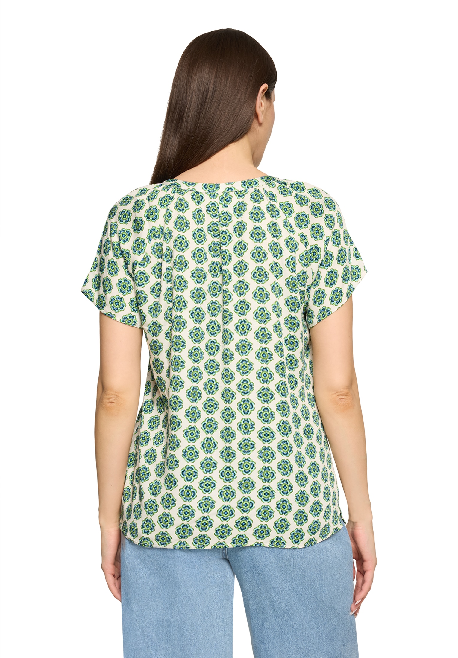 Cartoon Shirtbluse »Damen mit Rüschen«