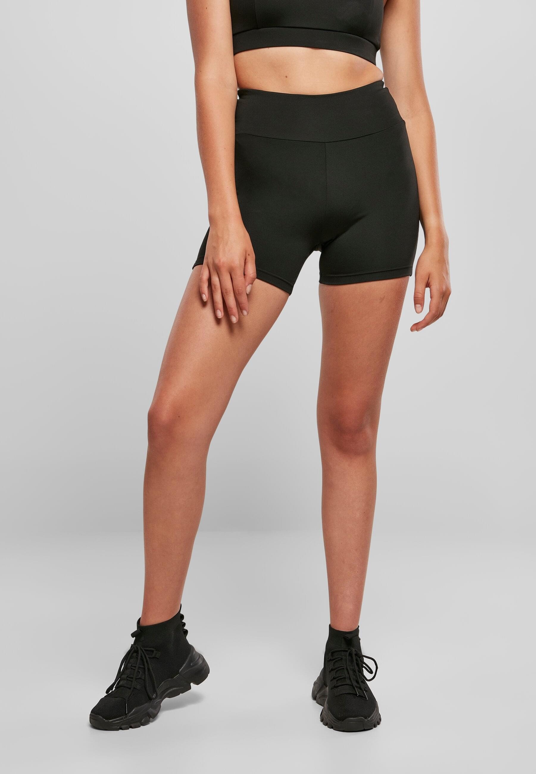 URBAN CLASSICS Stoffhose »Urban Classics Damen Ladies Recycled High Waist Cycle Hot Pants«, (1 tlg.)