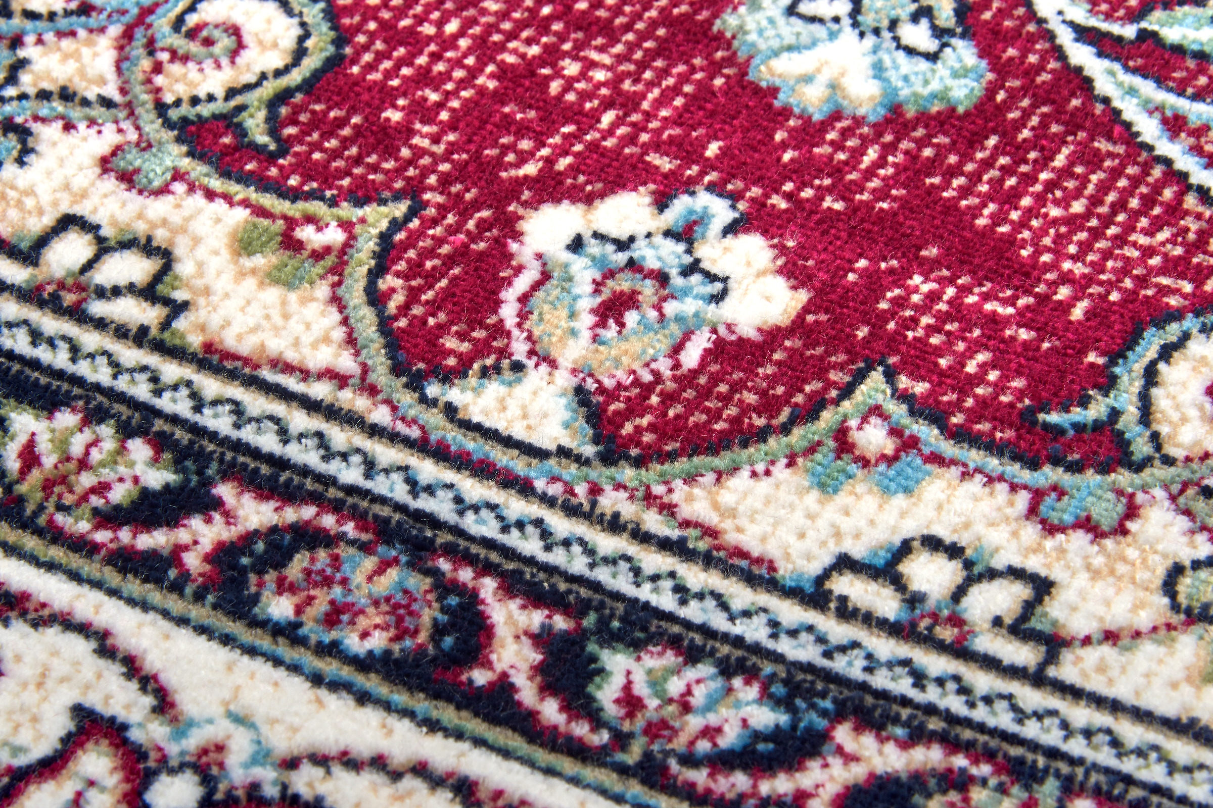 freundin Home Collection Teppich »Almas«, rechteckig, Orient-Design, Vintage-Look, Fransen, Kurzflor, weich, Wohnzimmer