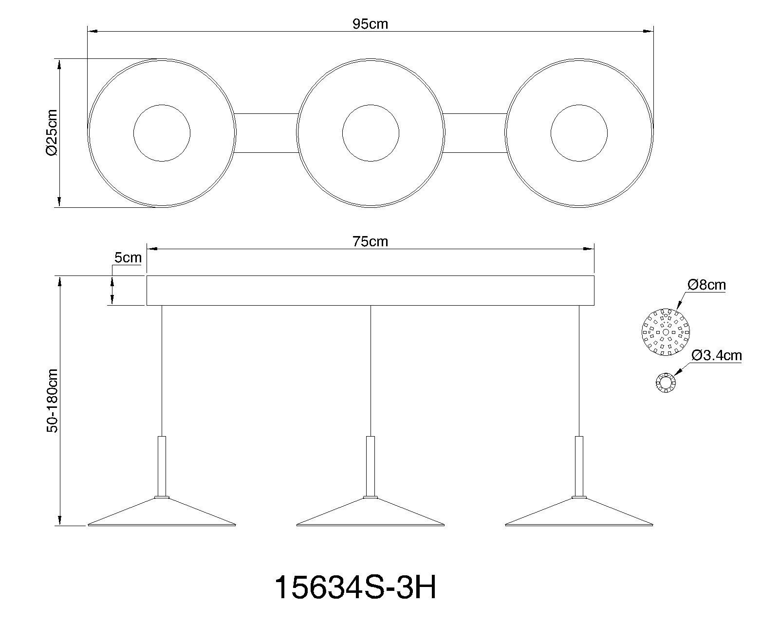 GLOBO LIGHTING Hängeleuchte »LAMPONE« LED-Modul 1 Stk. Warmweiß Hängelampe Metall schwarz Acryl opal Esszimmer Esstisch