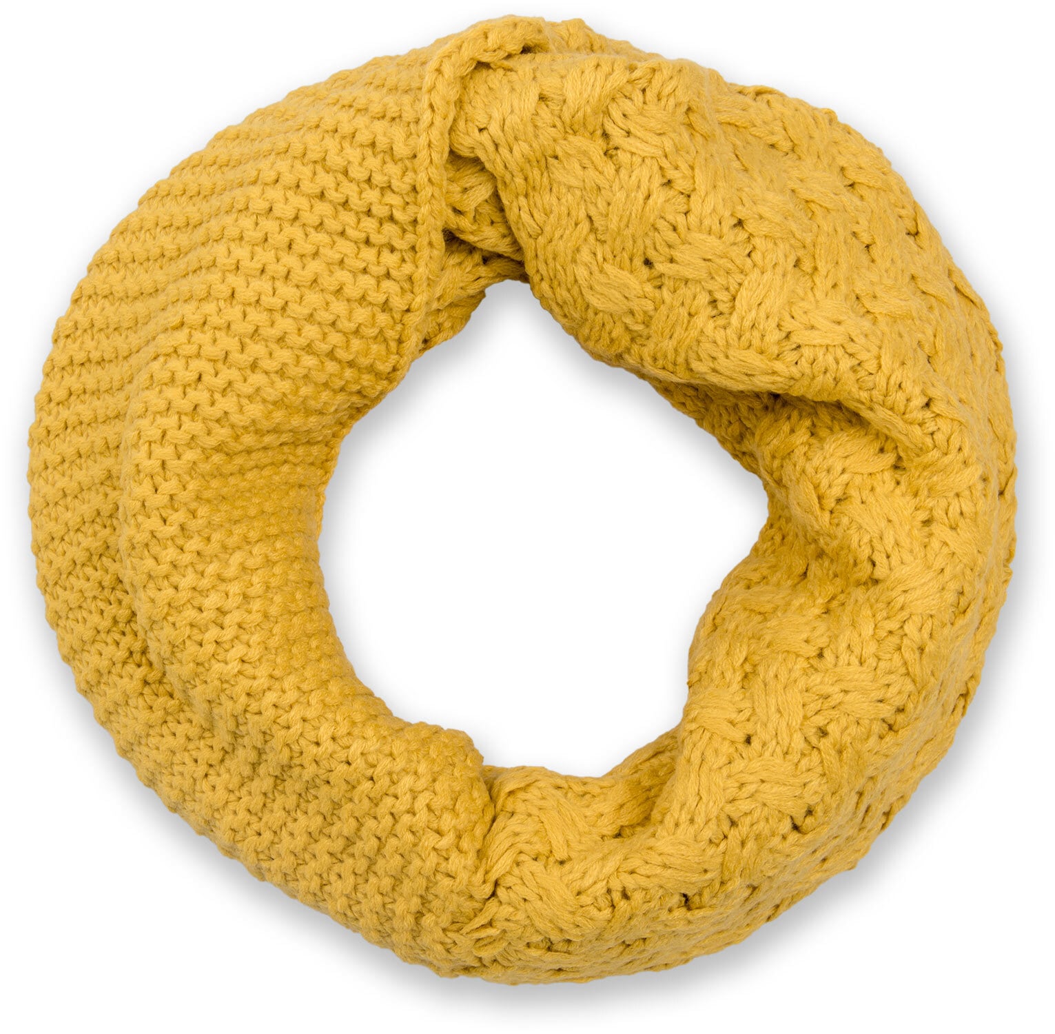 styleBREAKER Strickschal "Strick Loop mit Mustermix" 1 Stk.
