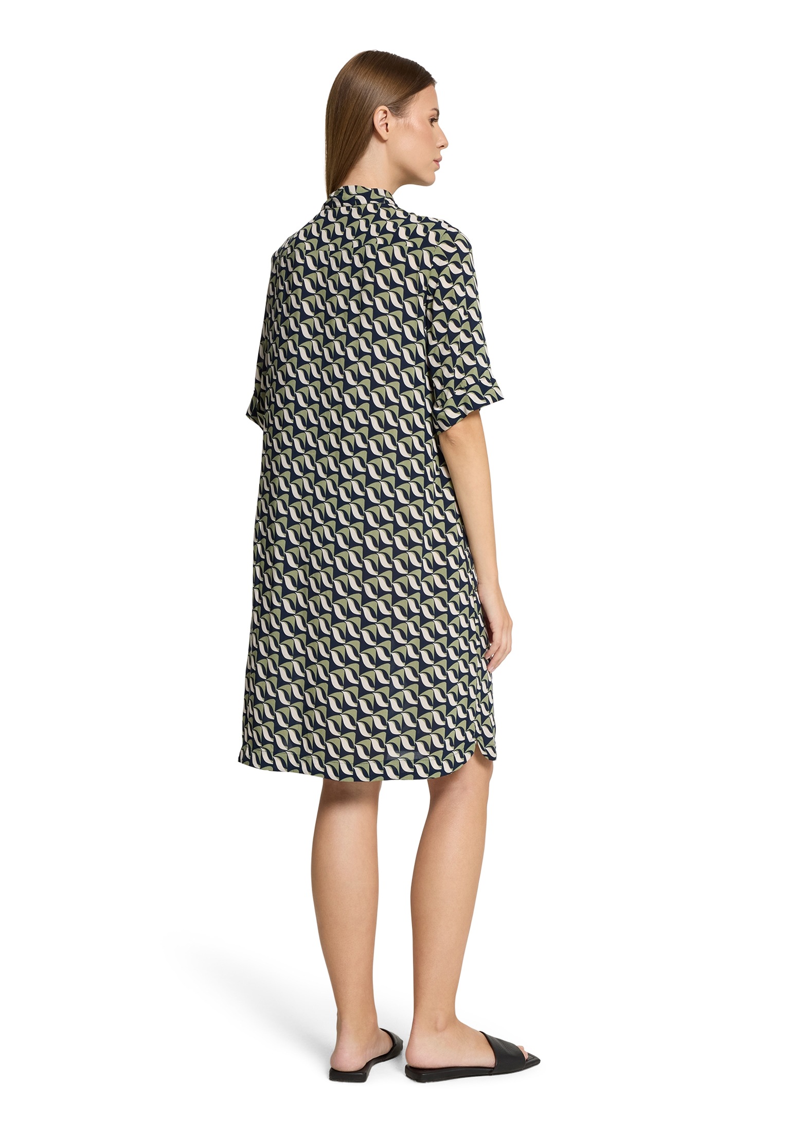 Thumbnail - Betty Barclay Hemdblusenkleid "Damen mit Aufdruck" Nahttasche